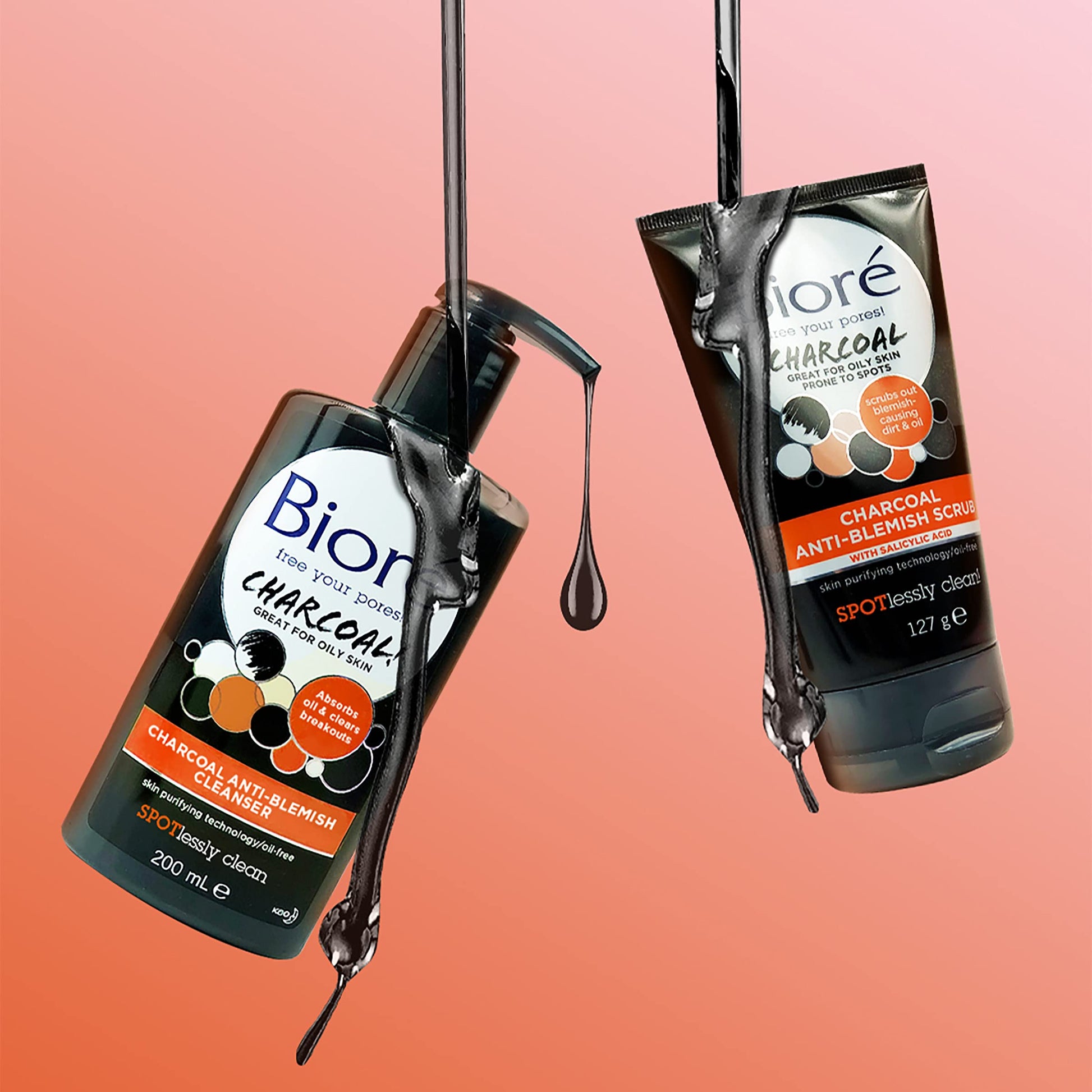 Bioré Charcoal Acne Face Scrub, with 1% Salicylic Acid and Natural Charcoal, Helps Prevent Biore uk supplements