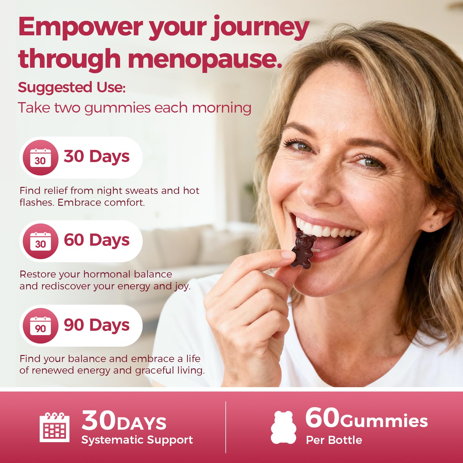 GREENPEOPLE Menopause Supplements for Women Gummies - 16-in-1 Dual Action Menopause Relief W/Black Cohosh, Vitex, Beef Organs for Hormone Balance, Hot Flashes, Night Sweats & Mood, Sugar-Free 60 CT GREENPEOPLE uk supplements