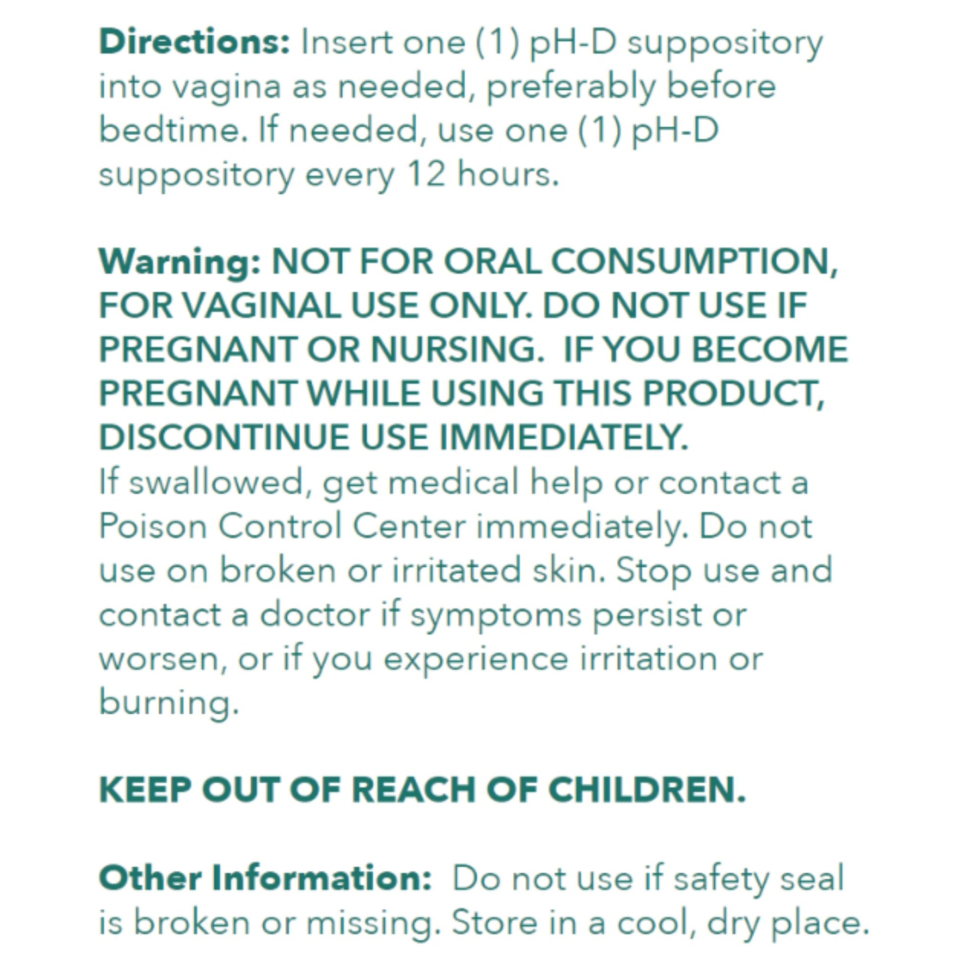 pH-D Feminine Health - 600 mg Boric Acid Suppositories - Woman Owned - for Vaginal Odor Use - 36 Count pH-D Feminine Health Support uk supplements