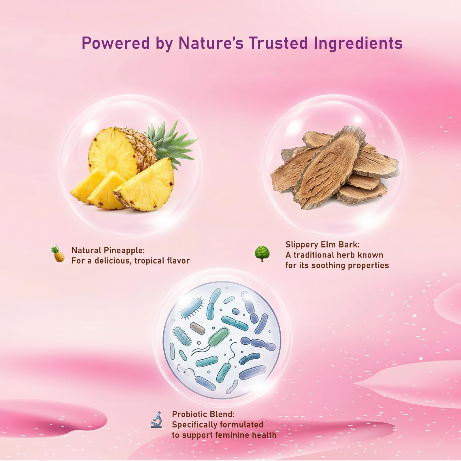 Premium Feminine Balance Gummies for Women - 60 Gummies, Hawaiian Pineapple Flavor - with Probiotics & Vitamin C - Supports Feminine Wellness & Healthy Balance - Gluten Free, Vegan（30 Servings）（Q2） QZQHUA uk supplements