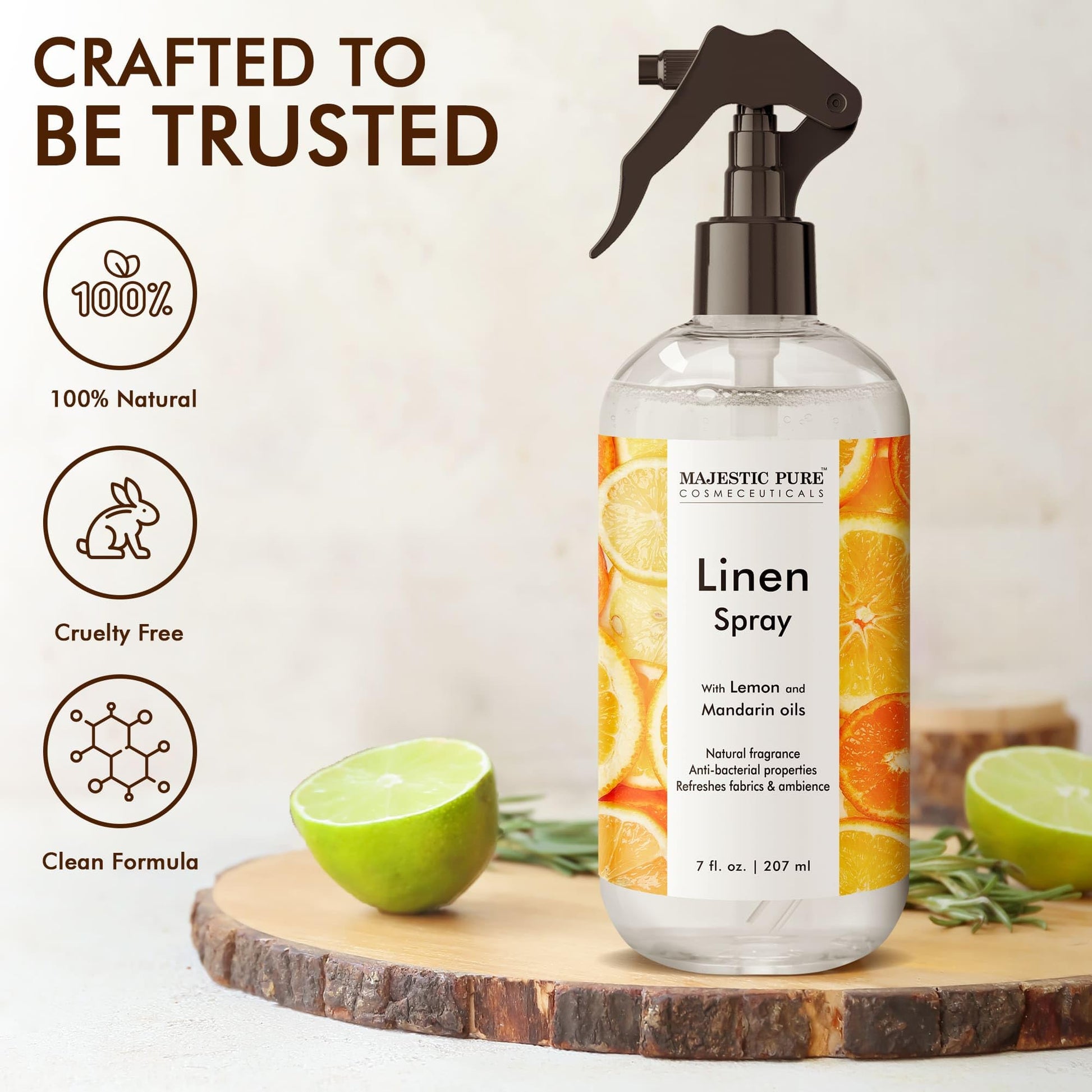 Majestic Pure Linen Spray | All Natural Fragrance | Spray for Pillows, Bedding, Sheets, Clothing MAJESTIC PURE uk supplements