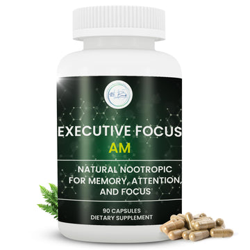 12-in-1 Natural Nootropic Brain Supplement for Memory and Focus, Nootropic for Men & Women, Brain Support Pill for Adults, Brain Vitamins - Focus 30 Day Supply Executive Focus uk supplements
