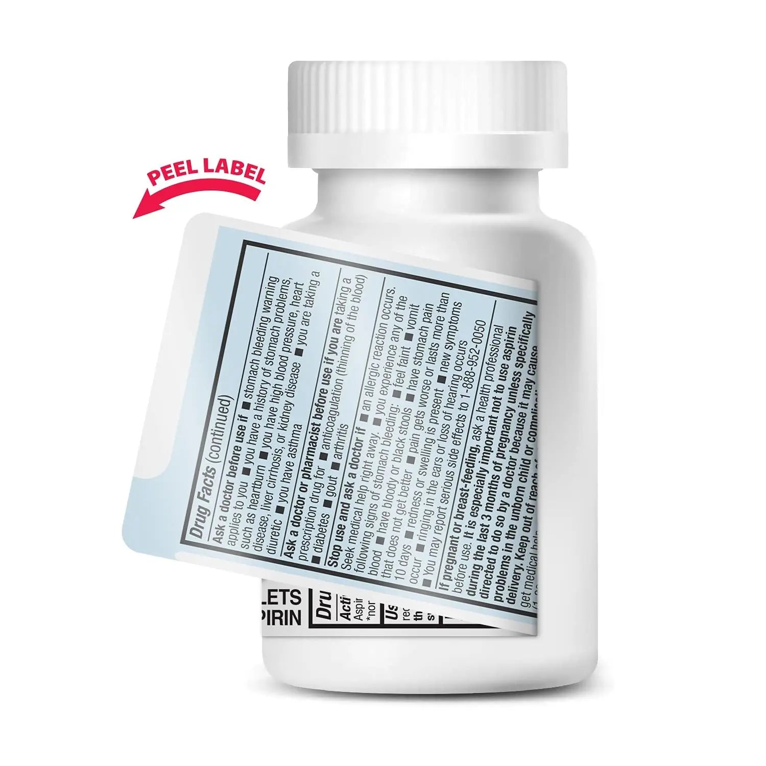 HealthA2Z® Aspirin 81 mg | Low Strength | Enteric Coated | Pain Relief | Reduces Minor Aches Muscle Pain & Cramps | Fever Reducer | Reduces Headache (300 Counts) HealthA2Z uk supplements