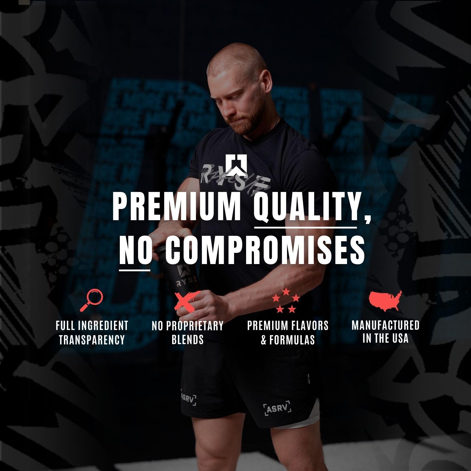 RYSE Up Supplements Project Blackout Pump Powder | Pump, Power, Endure | Betaine RYSE Up Supplements uk supplements
