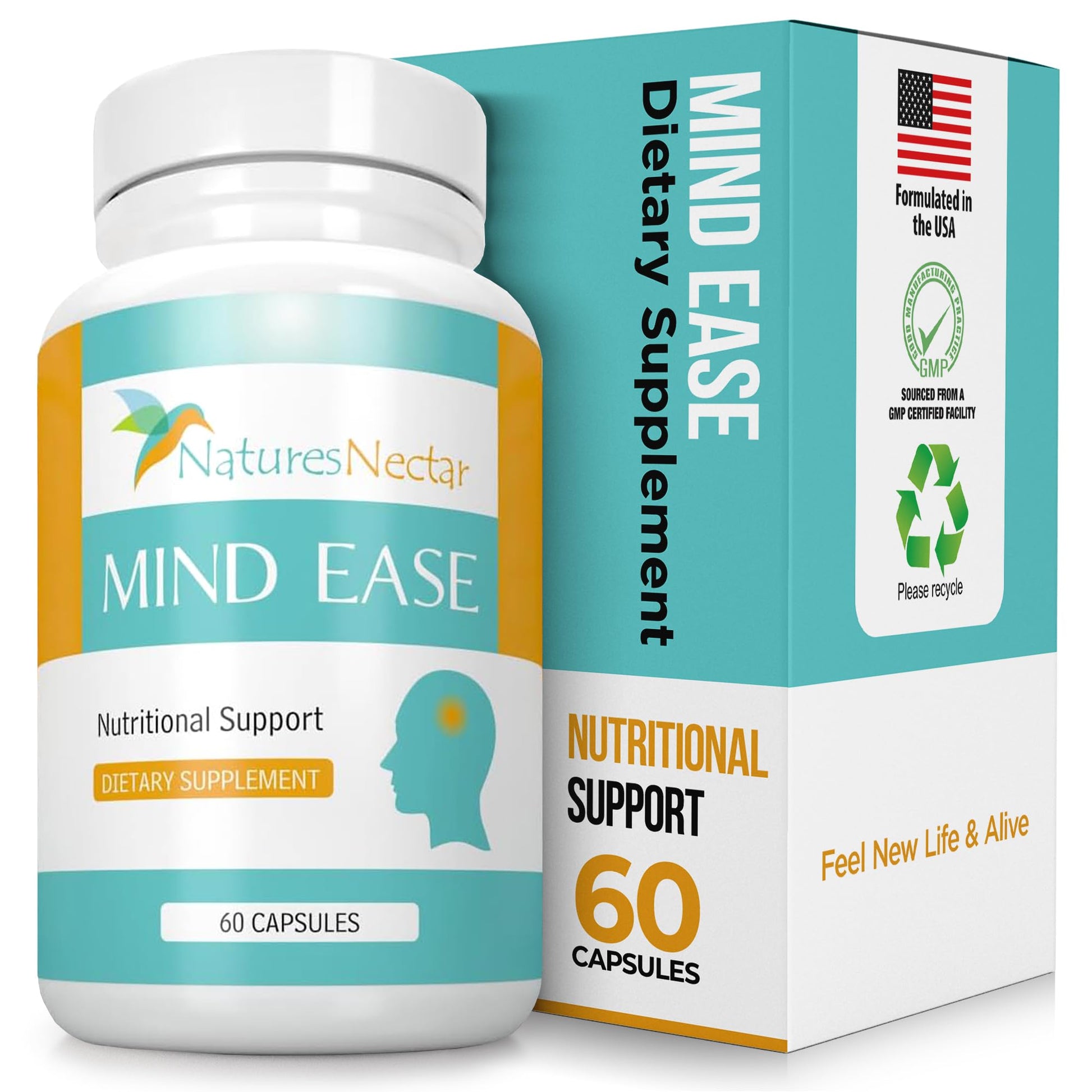 Nature's Nectar Migraine Prevention Feverfew Capsules – PA Free Butterbur Root, Riboflavin 400 mg, Magnesium & Feverfew – Natural Migraine Supplement – 60 Capsules Nature's Nectar uk supplements