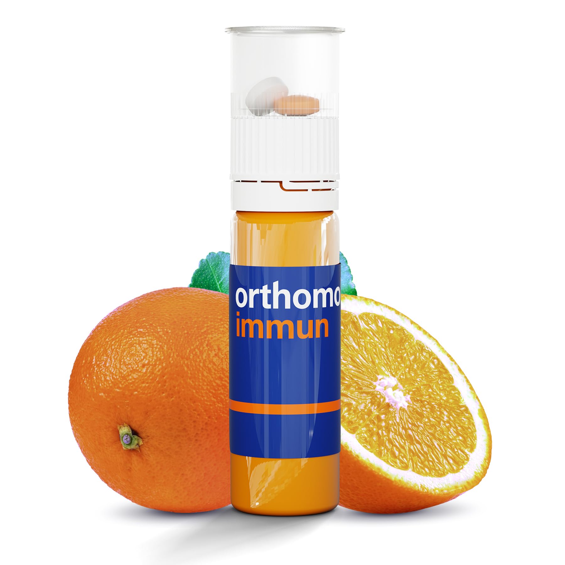 Orthomol Immun, Immune Support Vials for Adults with Vitamin C, Zinc, Selenium, Iodine, Vitamin D, E, A ,B, Calcium, 25+ Immune Boost Nutrients, 1 Serving Per Day for Daily Health (30 Day Supply) Orthomol uk supplements