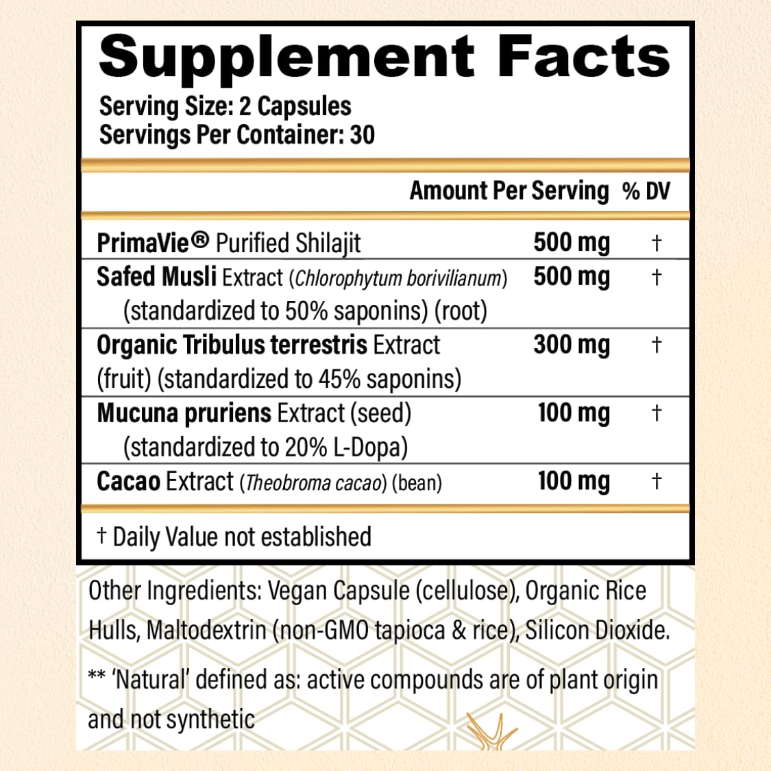 CHOQ Daily with 500mg PrimaVie Shilajit, Safed Musli, Tribulus - Natural Energy, Libido & Muscle Support - Daily Supplement for Men, 60 Vegan Capsules CHOQ uk supplements