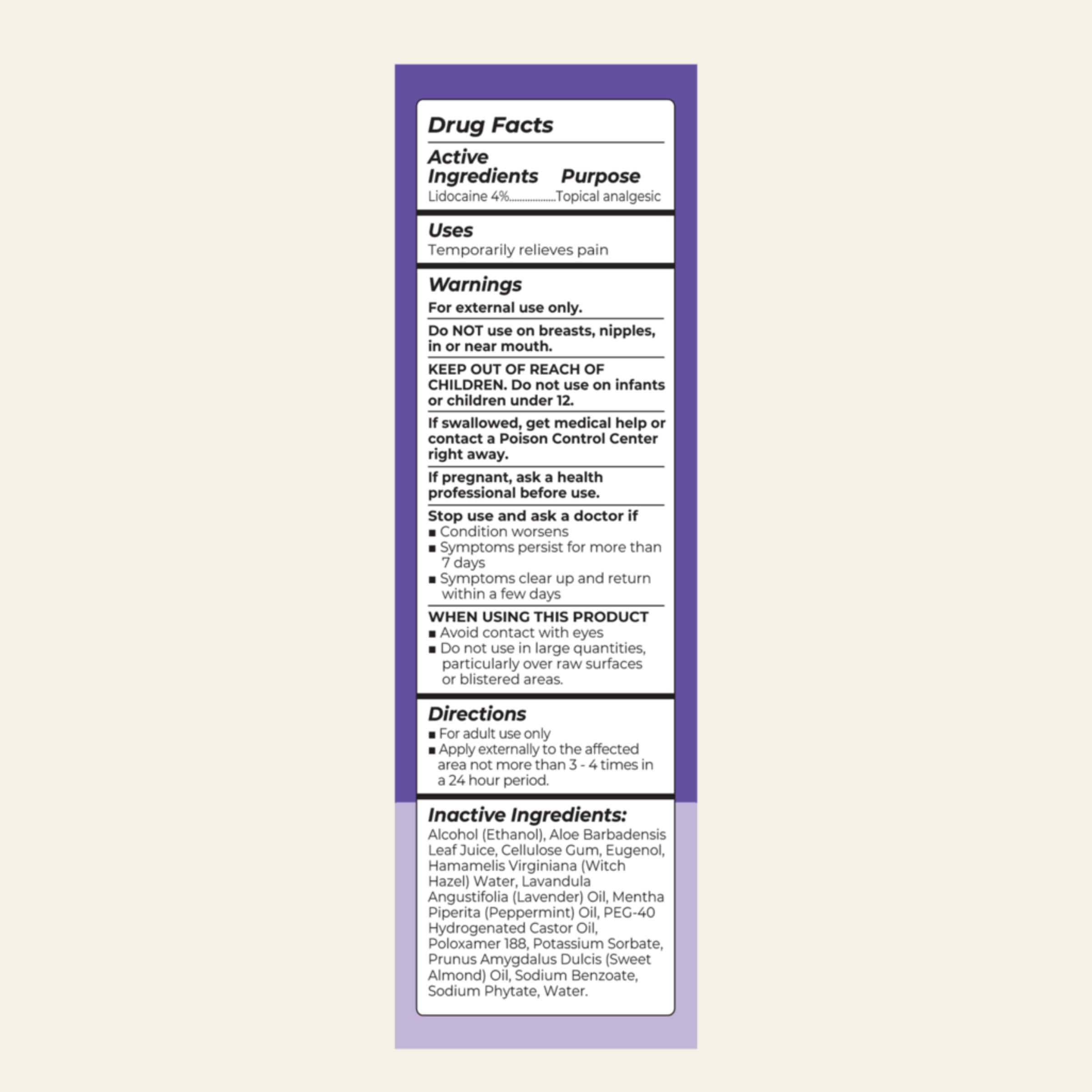 Lansinoh 4% Lidocaine Perineal Spray, Pain Relief for Postpartum Care, 3.5 Ounces Lansinoh uk supplements