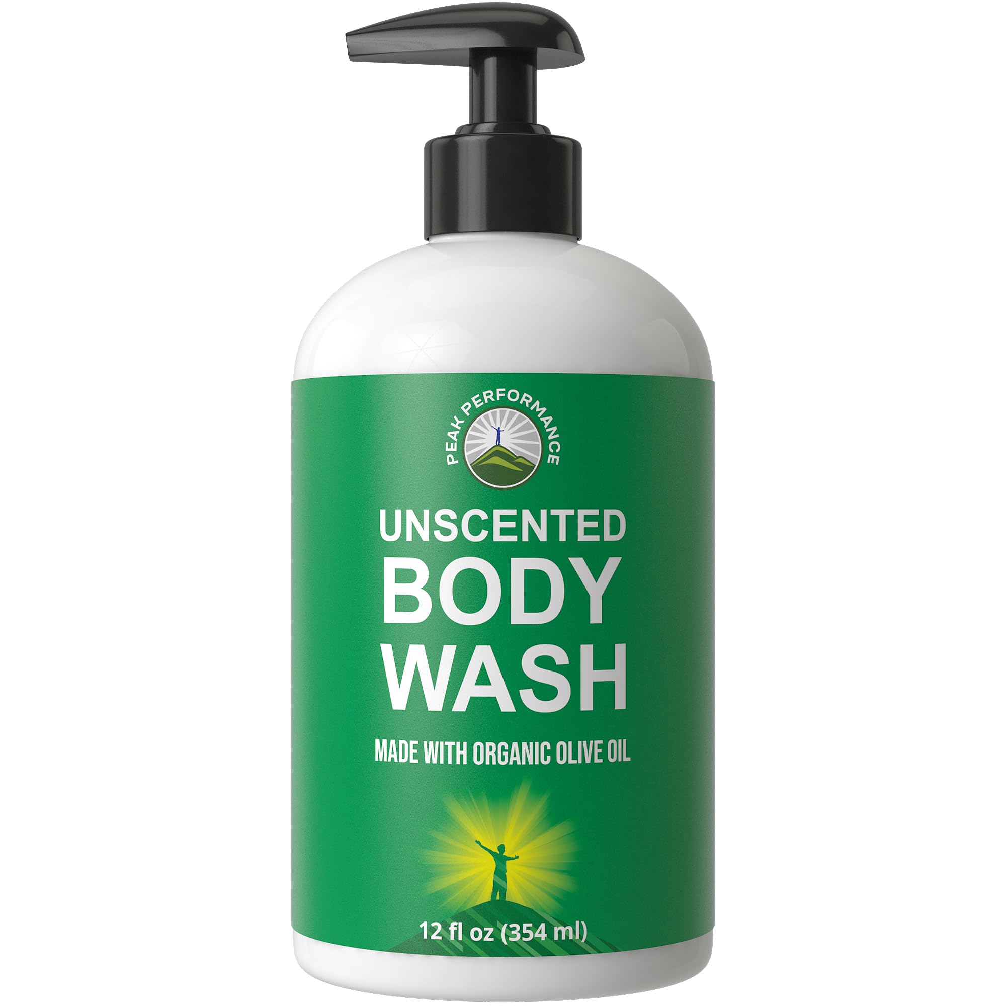 Ultra Pure Unscented Body Wash Made with Organic Ingredients Including Aloe Vera, Olive Oil, Jojoba, Coconut Oil, and Shea Butter. Great for Sensitive Skin. Natural Vegan Body Wash No Toxins Peak Performance uk supplements