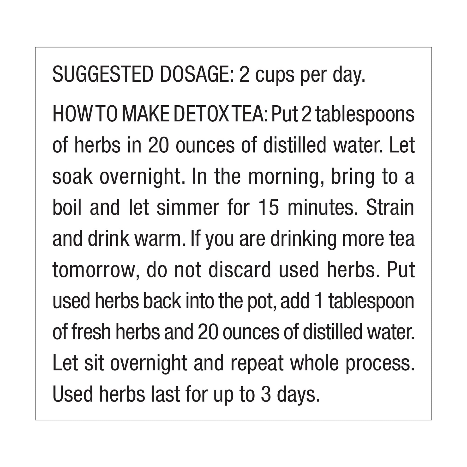 Dr. Schulze's | Detox Tea | All Purpose Herbal Tonic | Powerful Digestive Stimulant Dr. Schulze's uk supplements