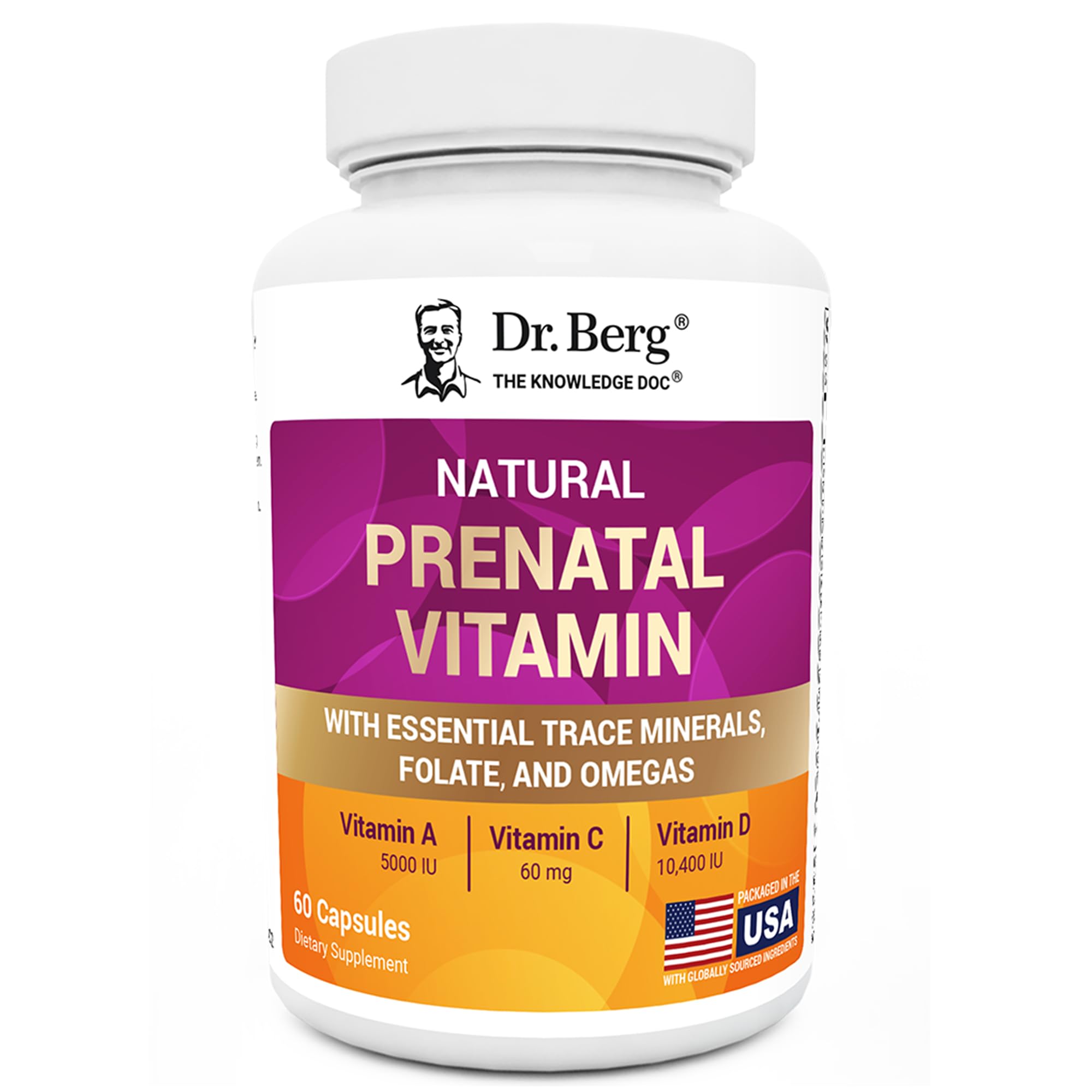 Dr. Berg Natural Prenatal Vitamins for Women (Pregnant & Nursing) - Prenatal Vitamins with Folate, Vitamins, Minerals, Omegas, &11 Powerful Superfoods - Womens Prenatal Multivitamin - 60 Capsules Dr. Berg Nutritionals uk supplements