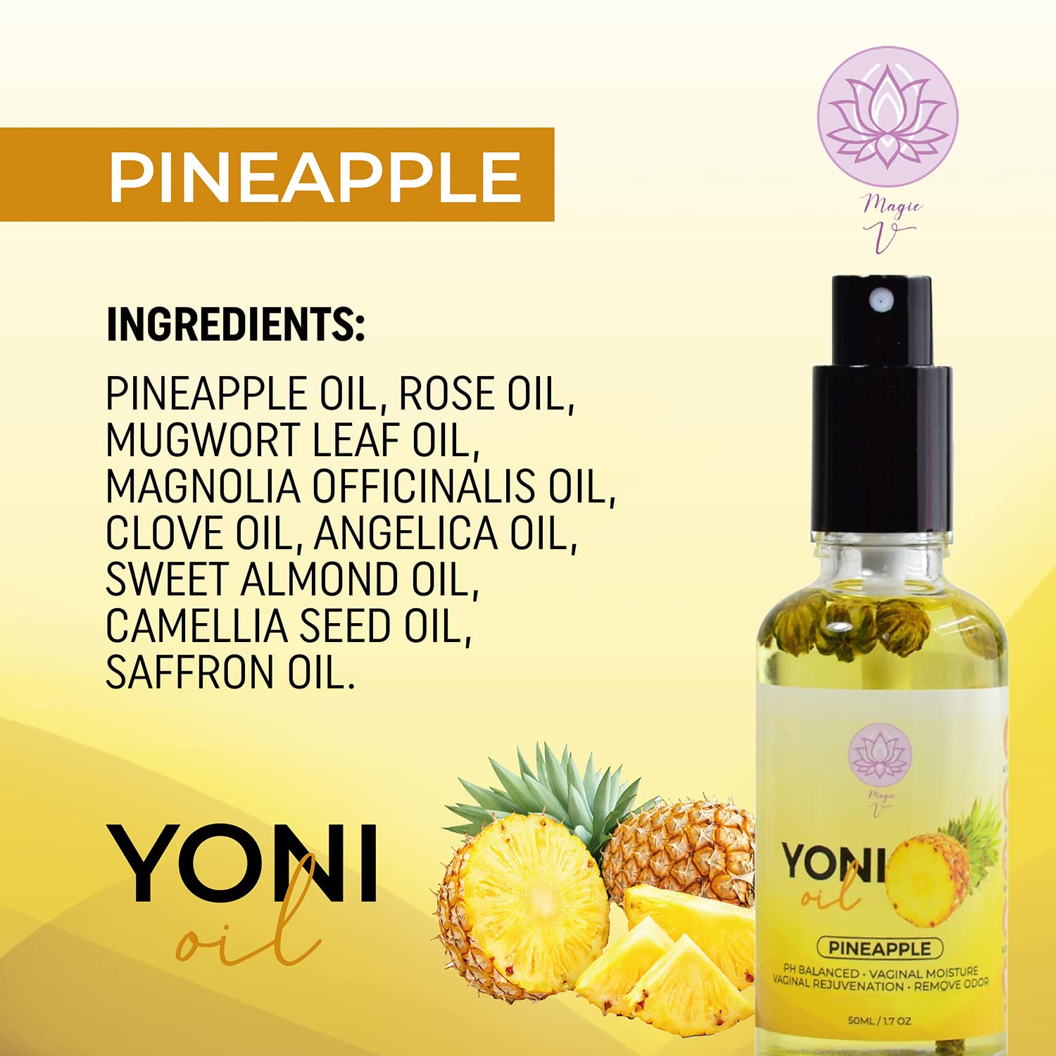 Magic V Steam V Yoni Oil Spray Organic Feminine Oil Vaginal Moisturizer For Wetness Magic V Steam uk supplements