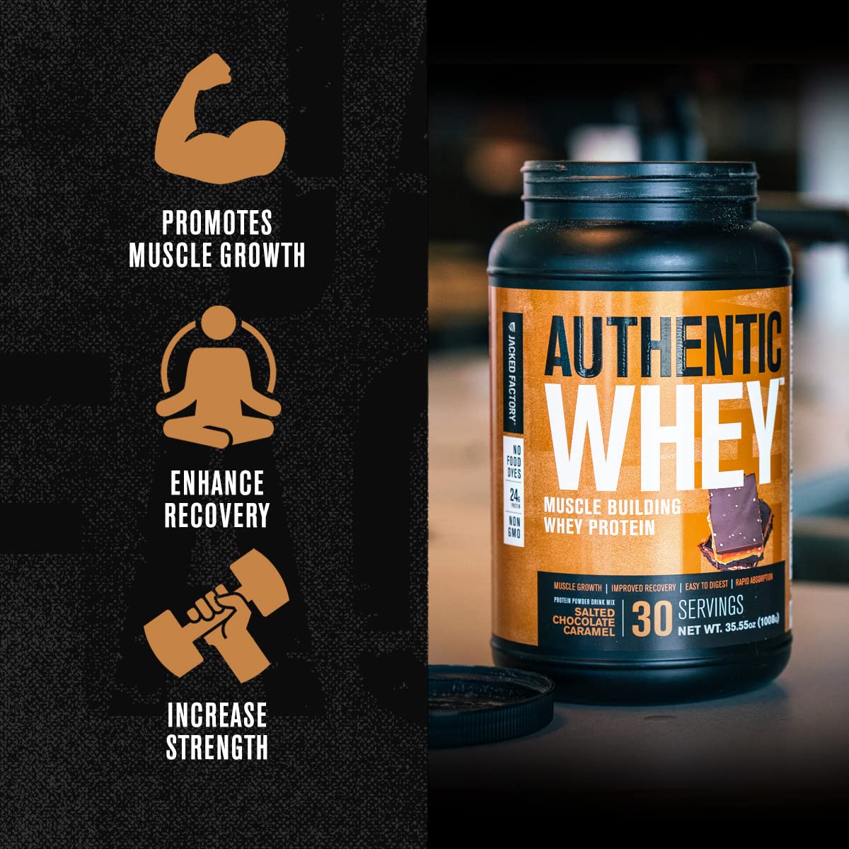 Jacked Factory Authentic Whey Muscle Building Whey Protein Powder - Low Carb Jacked Factory uk supplements