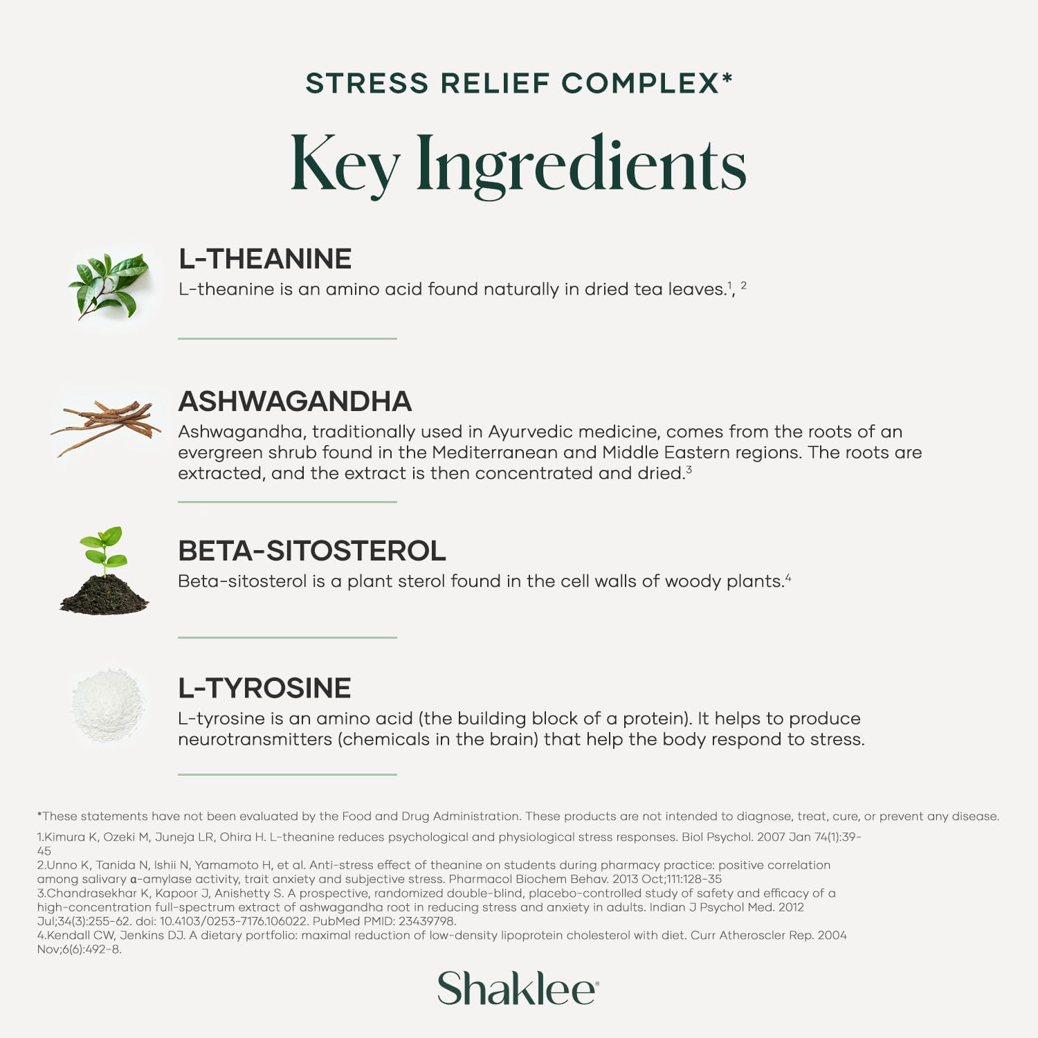 Shaklee - Stress Relief Complex - Calming Blend of L-theanine, Ashwagandha, Beta-sitosterol, and L-tyrosine - Promotes Relaxation without Drowsiness - 1 Caplet Daily - Adults Supplement - 30 Caplets Shaklee uk supplements