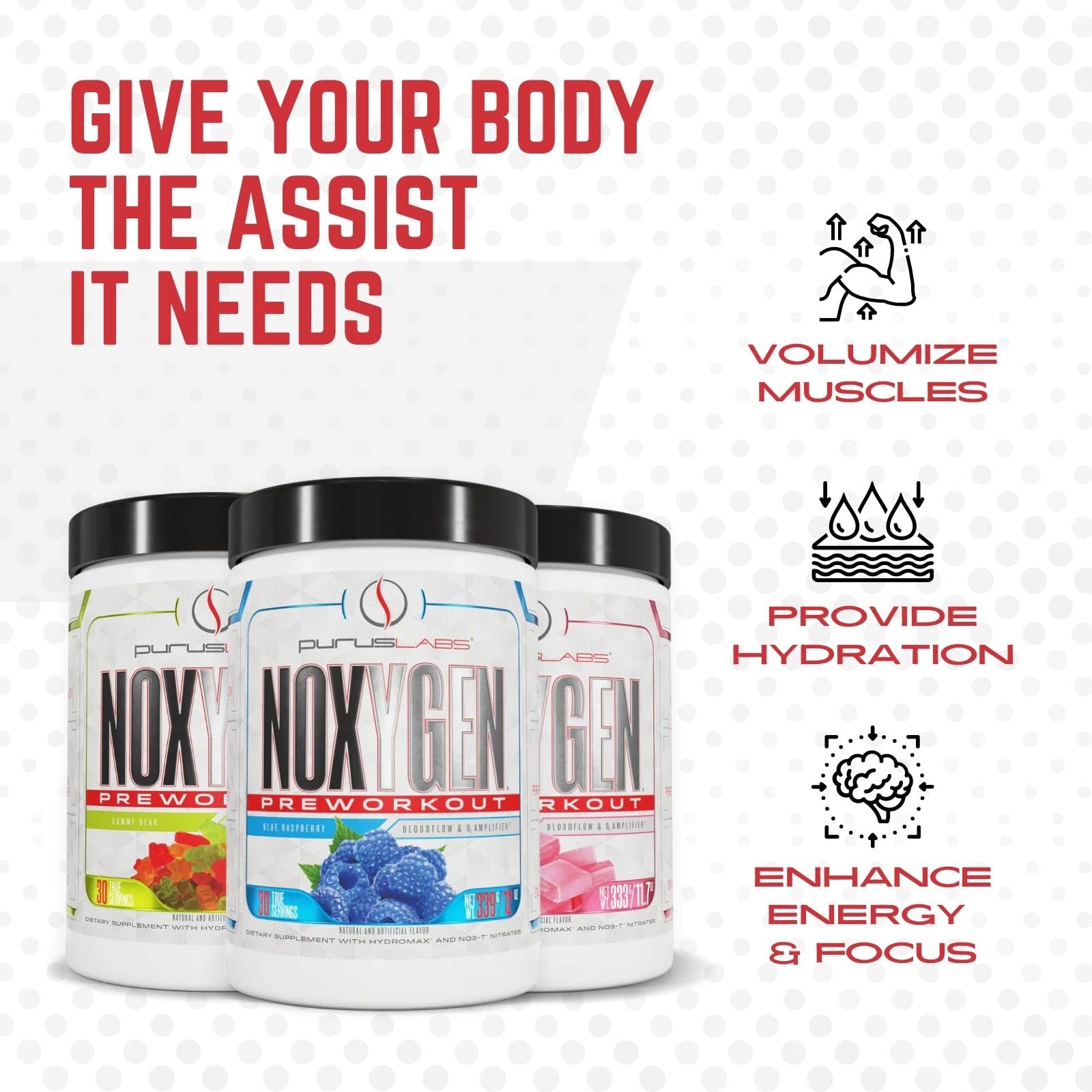 Purus Labs NOXYGEN PREWORKOUT Powder, 30 Servings (Blue Raspberry) Purus Labs uk supplements