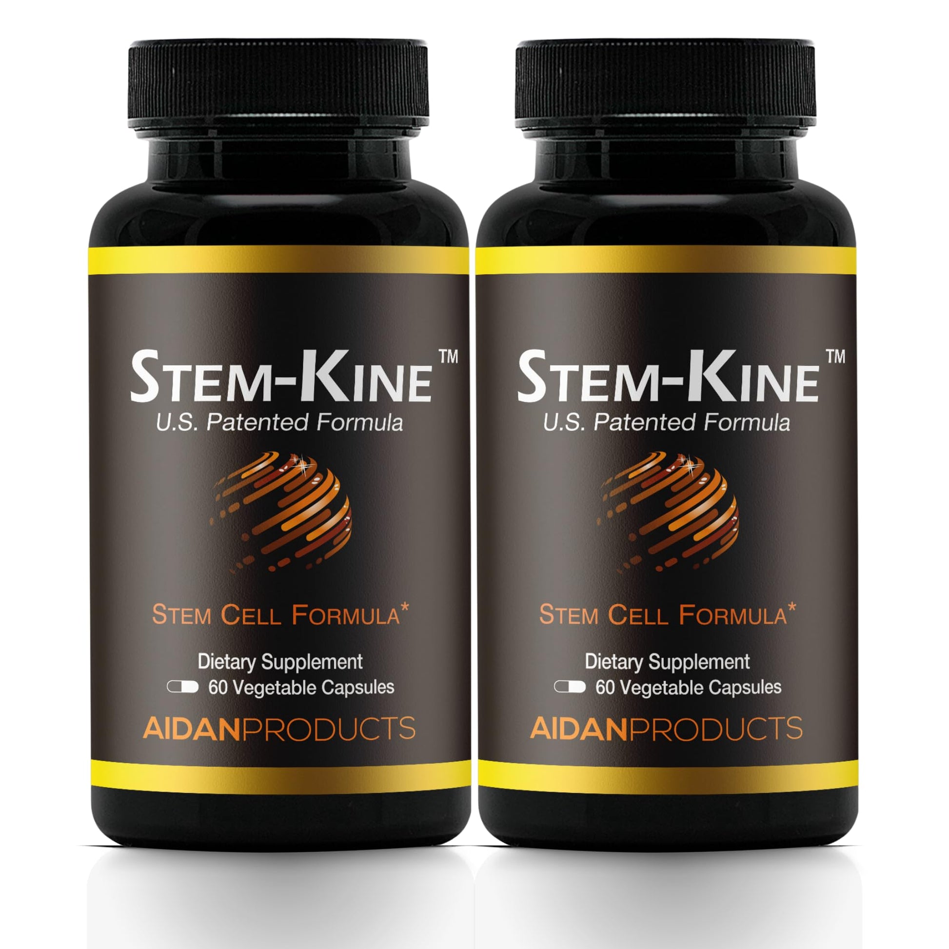 Aidan Products Stem-Kine Stem Cell Supplements, Clinically Proven to Increase Circulating Stem Cells, Pack of 2, Promoting Healing and Anti-Aging, 2 Pack of 60 Capsules Each Aidan Products uk supplements