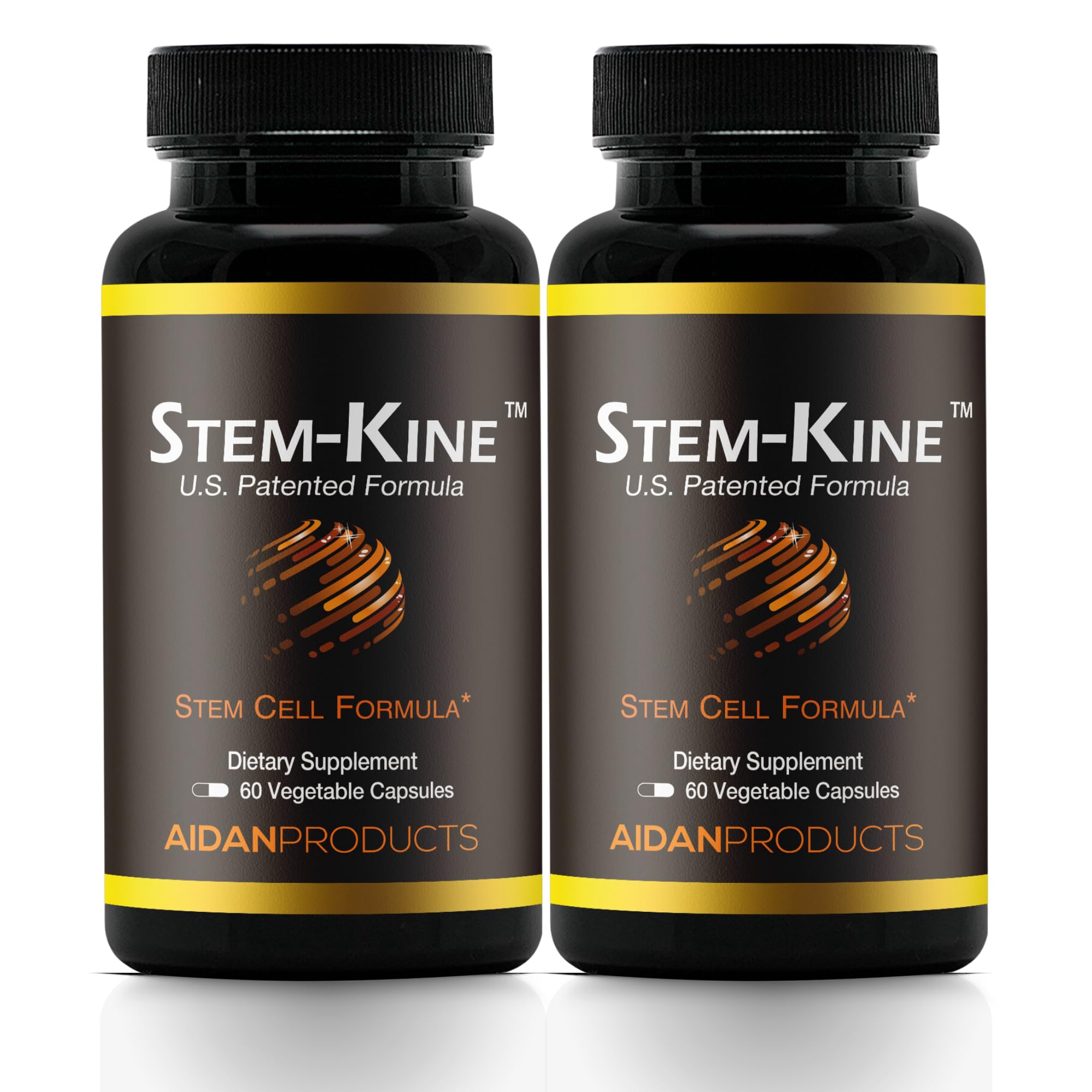 Aidan Products Stem-Kine Stem Cell Supplements, Clinically Proven to Increase Circulating Stem Cells, Pack of 2, Promoting Healing and Anti-Aging, 2 Pack of 60 Capsules Each Aidan Products uk supplements