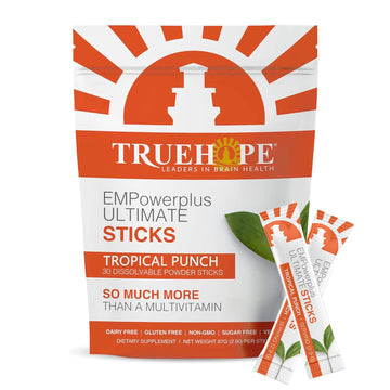 Truehope Multivitamin Nootropic Pouches with Inositol - Once-Per-Day EMPowerplus Ultimate Sticks - 30 Count (Tropical) Truehope uk supplements