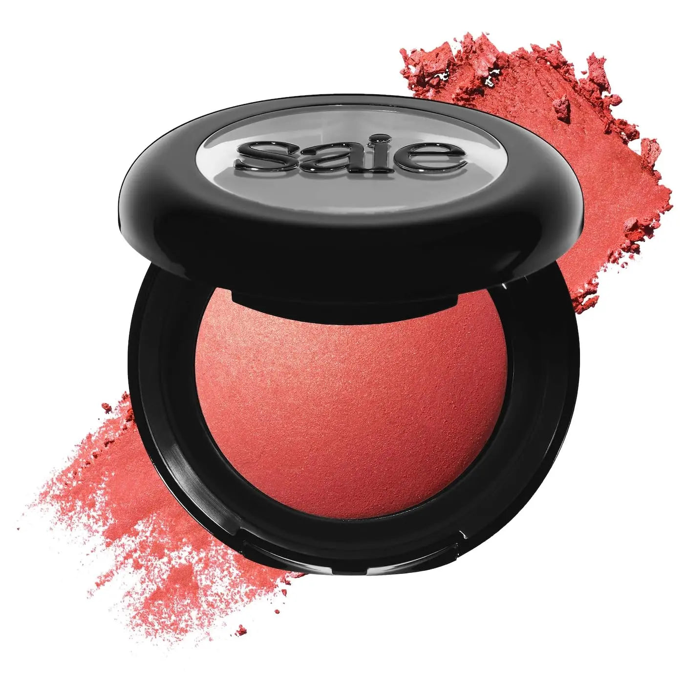 Saie Blush & Brush Duo - SuperSuede Baked Blush in Stella (.01 oz) & Powder Blush Brush - Talc-Free, Moisturizing Blush with Vegan, Fluffy Brush for Seamless Application Saie uk supplements