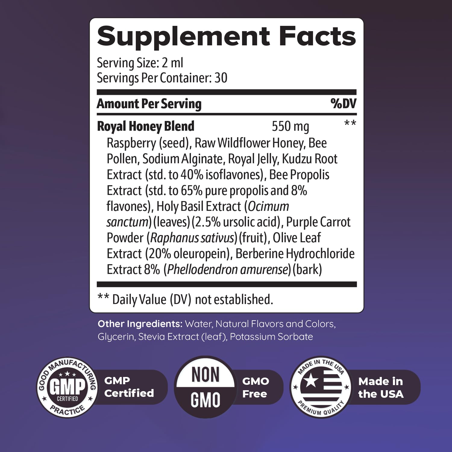 HoneyBurn Purple Honey – Natural Daily Supplement with 11 Plant & Bee-Based Ingredients – Supports Healthy Digestion & Balanced Body Routine – 60 ml, 30 Servings, 1 Month Supply Nature’s NutriWave uk supplements