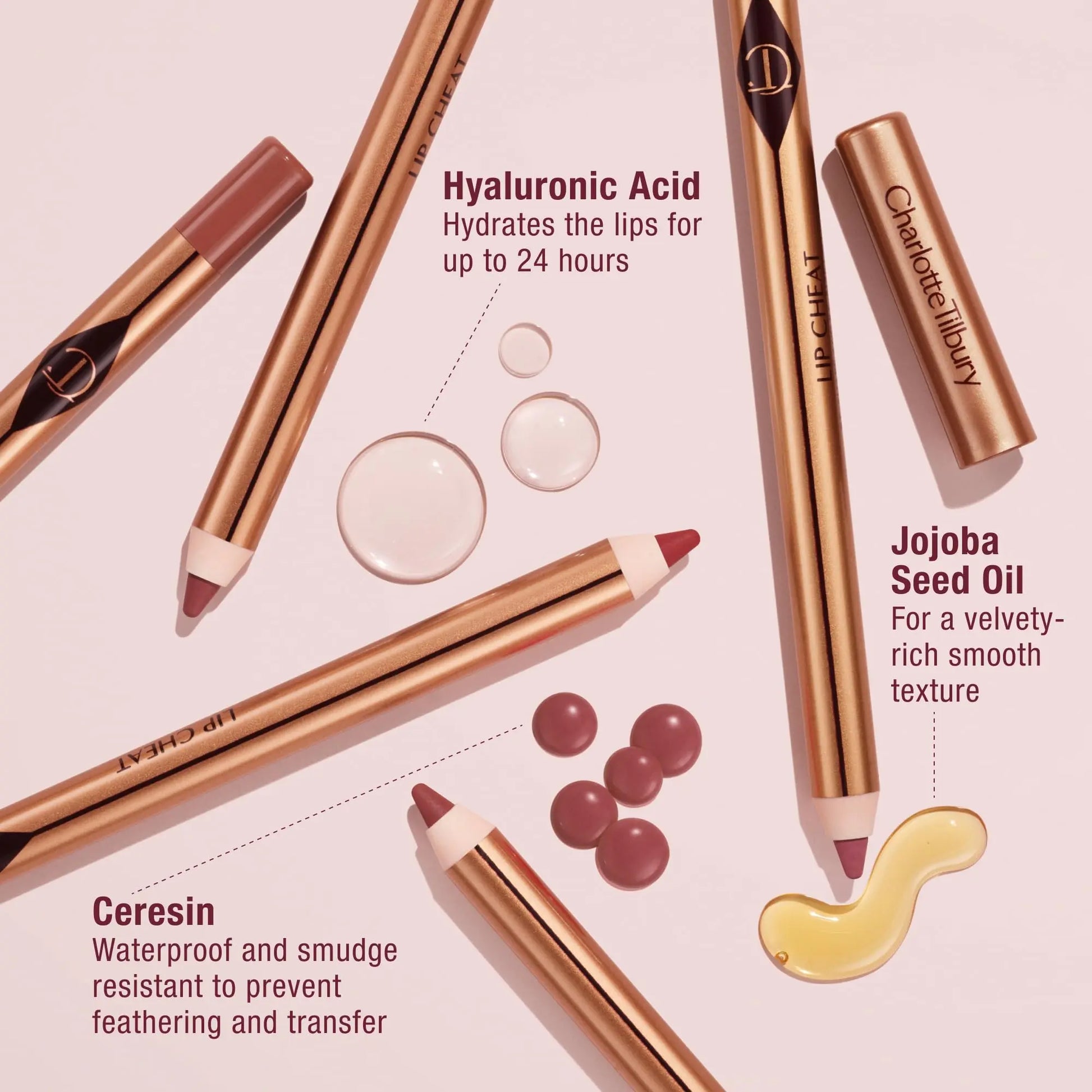 Charlotte Tilbury Lip Cheat Lip Liner Pencil - Gives Lips a Fuller-Looking, Defined Pout - Enriched with Jojoba Oil & Hyaluronic Acid - Waterproof, Smudge-Proof & Transfer-Proof - Foxy Brown Charlotte Tilbury uk supplements
