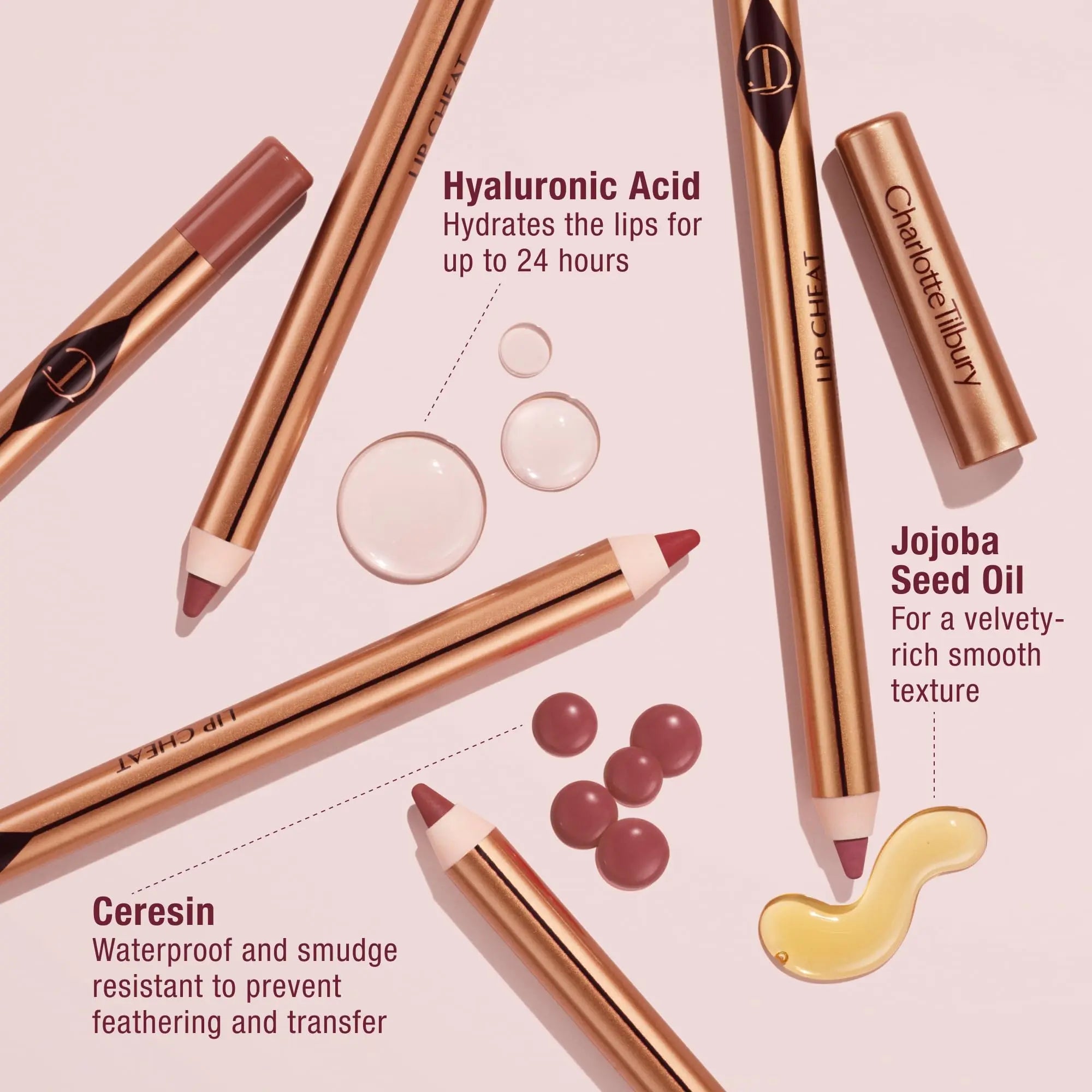 Charlotte Tilbury Lip Cheat Lip Liner Pencil - Gives Lips a Fuller-Looking, Defined Pout - Enriched with Jojoba Oil & Hyaluronic Acid - Waterproof, Smudge-Proof & Transfer-Proof - Foxy Brown Charlotte Tilbury uk supplements