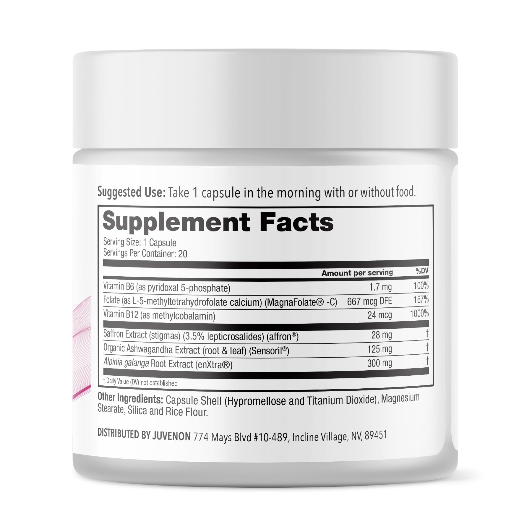 Juvenon Menopause Supplements for Women Mood Support, Hot Flashes Relief, Peri-Menopausal Support, Hormone Balance, Promote Calm, Energy, Clarity, Sleep, Natural Herbal Supplement, (30 Capsules) Juvenon uk supplements