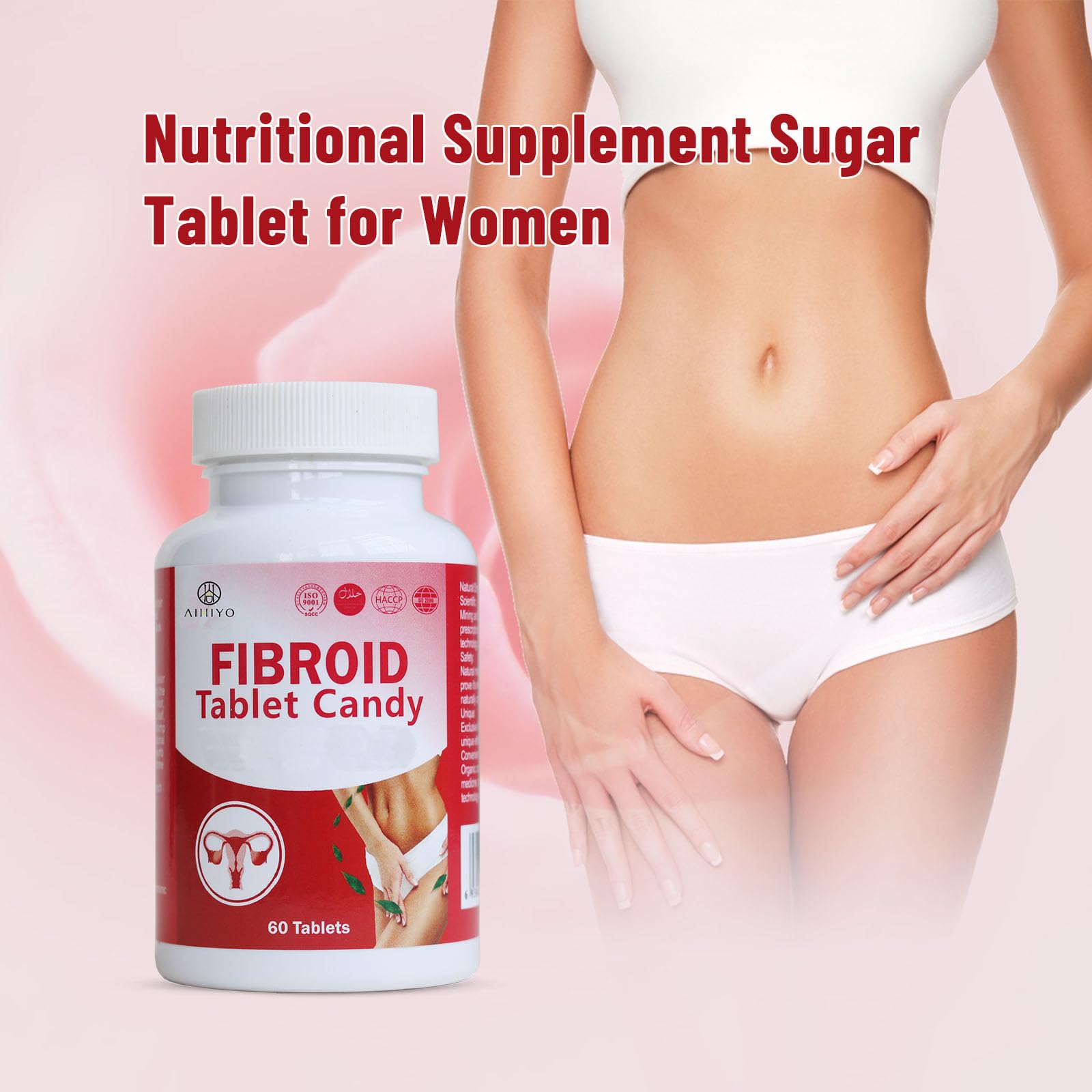 AIHIYO Herbal Tablets for Women's Wellness, 1000mg Pill Supplement, Supports Menstrual Comfort & Hormonal Balance, 60 Tablets AIHIYO uk supplements