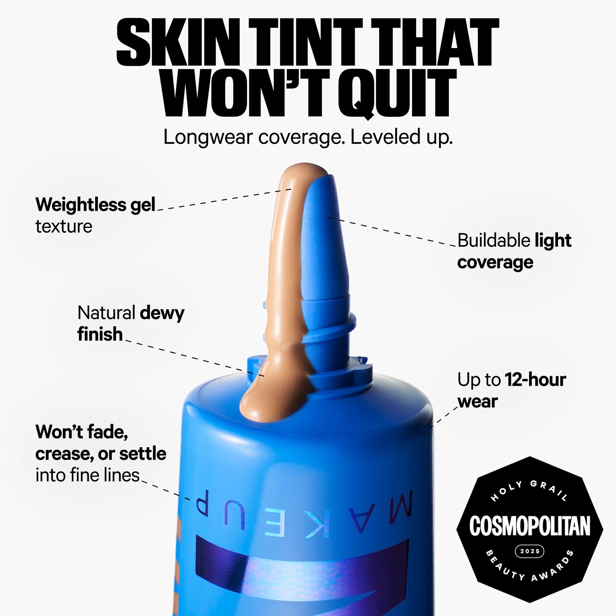 Milk Makeup Hydro Grip Hydrating Gel Skin Tint – 12HR Lightweight Buildable Coverage with Hyaluronic Acid for Natural Dewy Finish – Non-Comedogenic – 9 Medium Tan w/Warm Undertones, 1oz Milk Makeup uk supplements