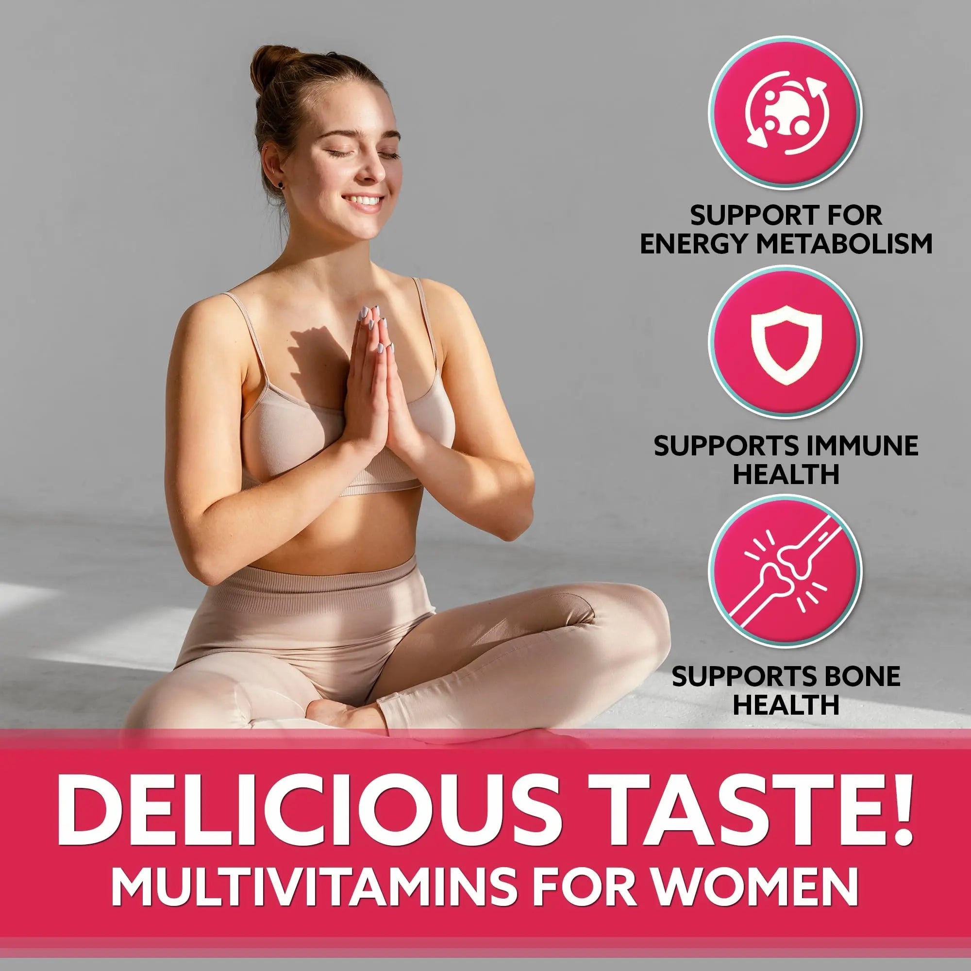 Droppels Women's Multivitamin Gummies with Folic Acid, Vitamins A, D, C, E, K, B6, B12, Biotin & More | Vegan, Non-GMO & Pectin-Based Daily Vitamins for Women | Droppels uk supplements