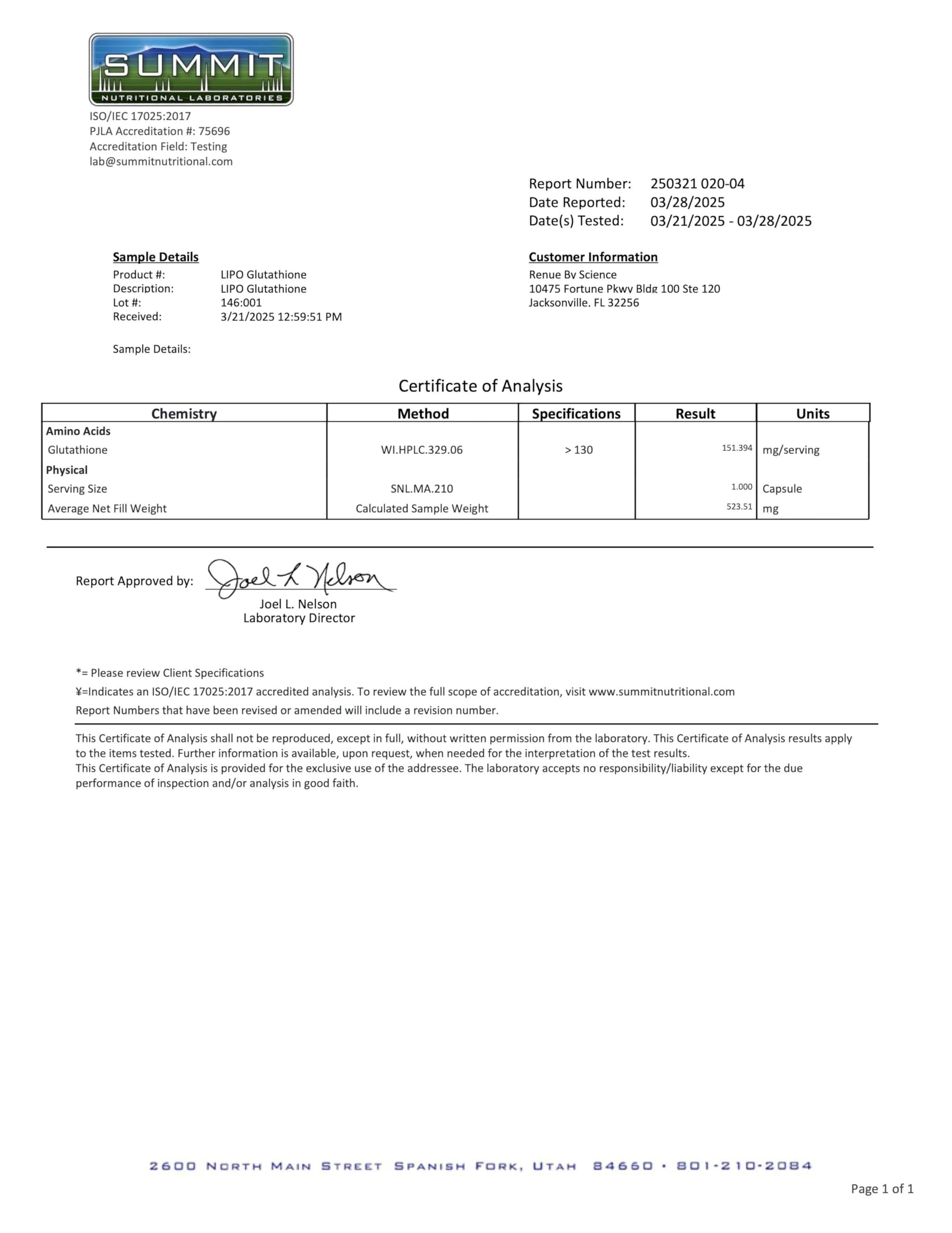 Renue By Science Glutathione | High Strength Supplement | 90 Liposomal Capsules - 130mg Glutathione per Serving | | Non-GMO | Made in The USA & Third-Party Tested Renue By Science uk supplements