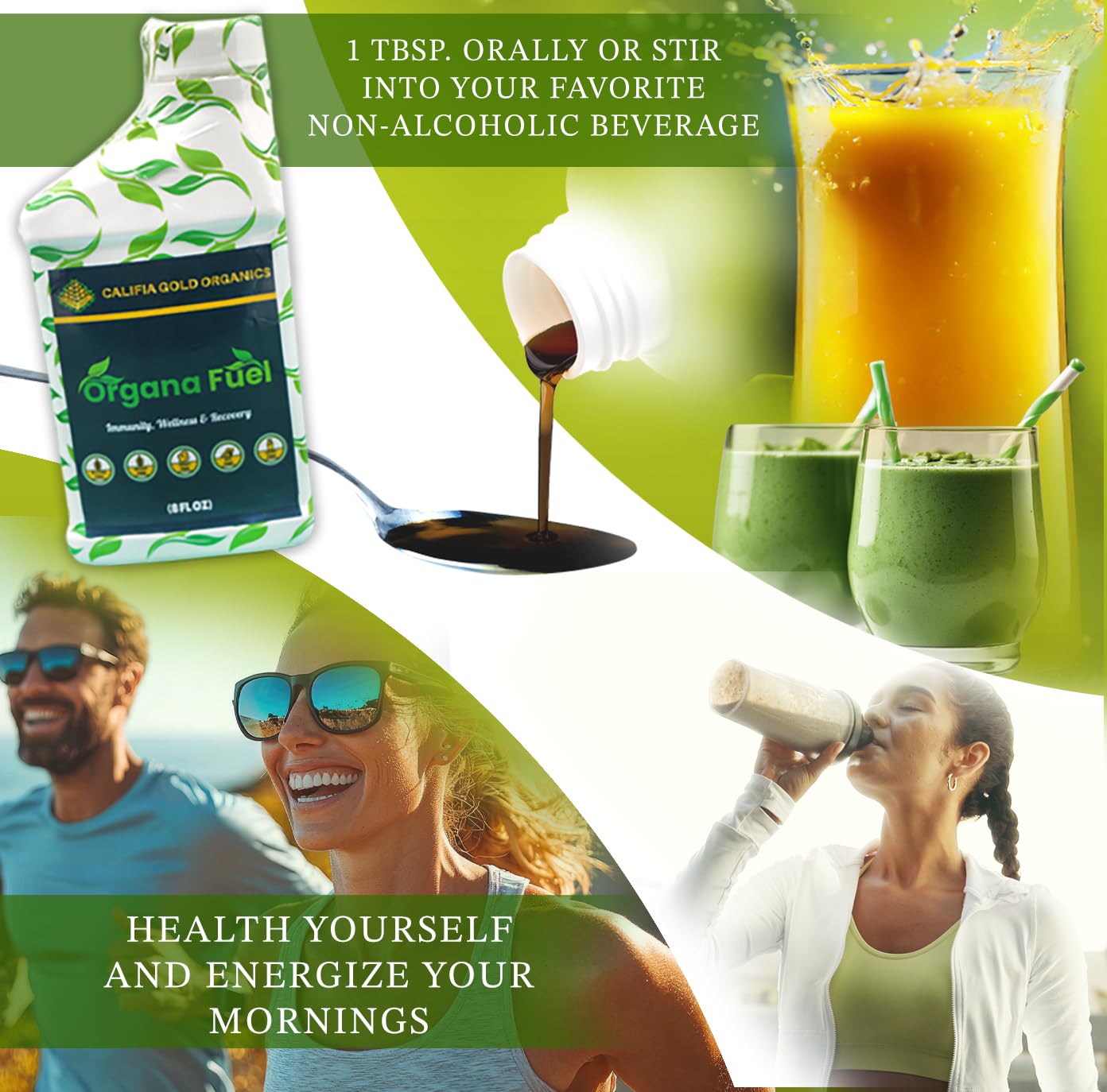 Organa Fuel 30-Day Supply: Advanced Liquid Immune Support Supplement, Supports Cellular, Gut & Organ Health, Vitamins, Minerals, Superfoods, Antioxidant. for Adults & Kids 12+ - 8 fl oz (Pack of 1) Organa Fuel uk supplements