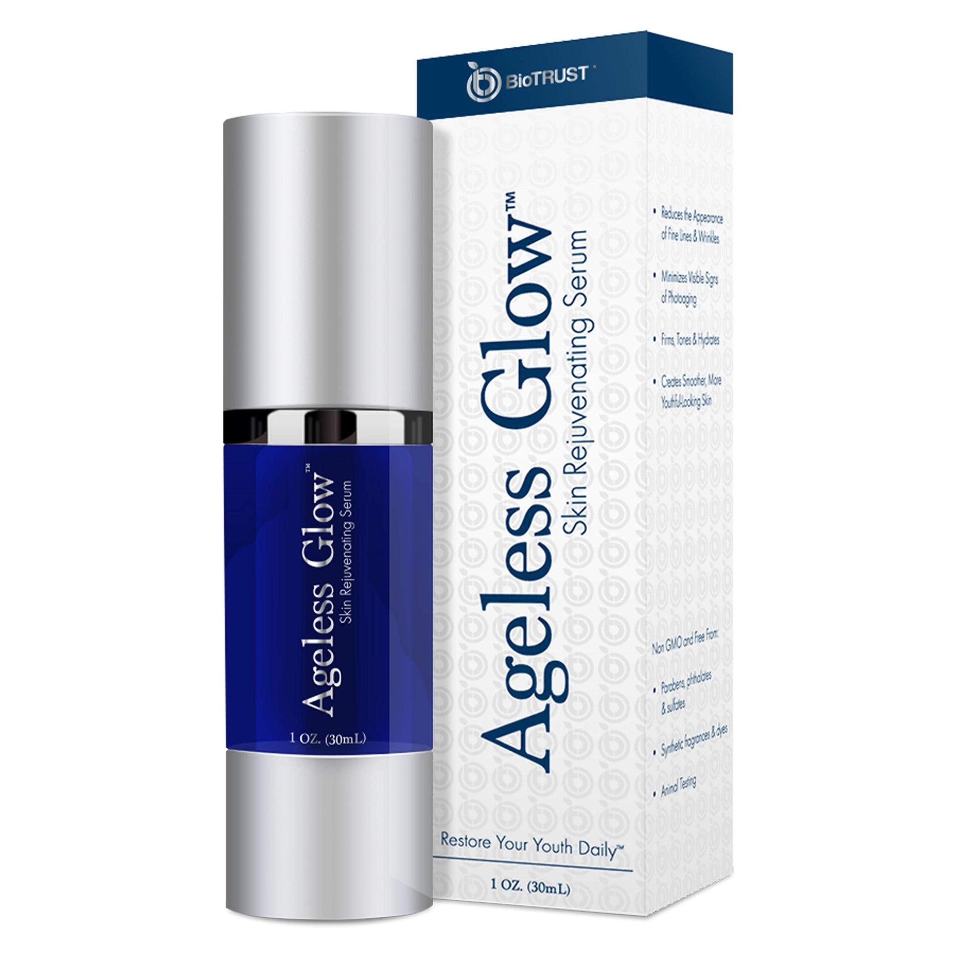 BioTrust Ageless Glow Anti Aging Moisturizer, Skin Brightening Serum with Vitamin C BioTrust uk supplements