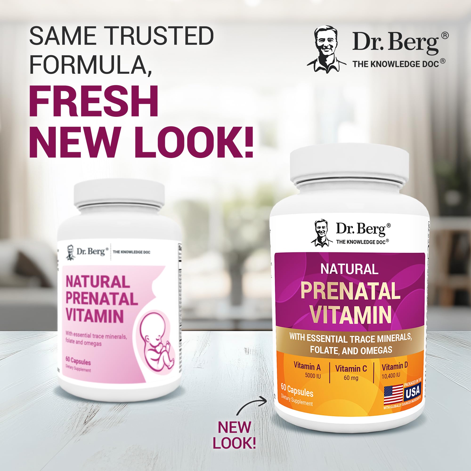 Dr. Berg Natural Prenatal Vitamins for Women (Pregnant & Nursing) - Prenatal Vitamins with Folate, Vitamins, Minerals, Omegas, &11 Powerful Superfoods - Womens Prenatal Multivitamin - 60 Capsules Dr. Berg Nutritionals uk supplements