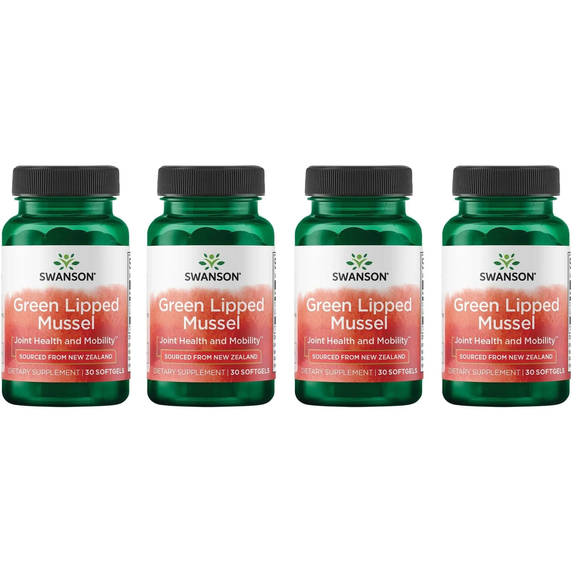 Swanson New Zealand Green Lipped Mussel Oil 30 Sgels (4 Pack) Swanson uk supplements