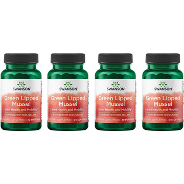 Swanson New Zealand Green Lipped Mussel Oil 30 Sgels (4 Pack) Swanson uk supplements