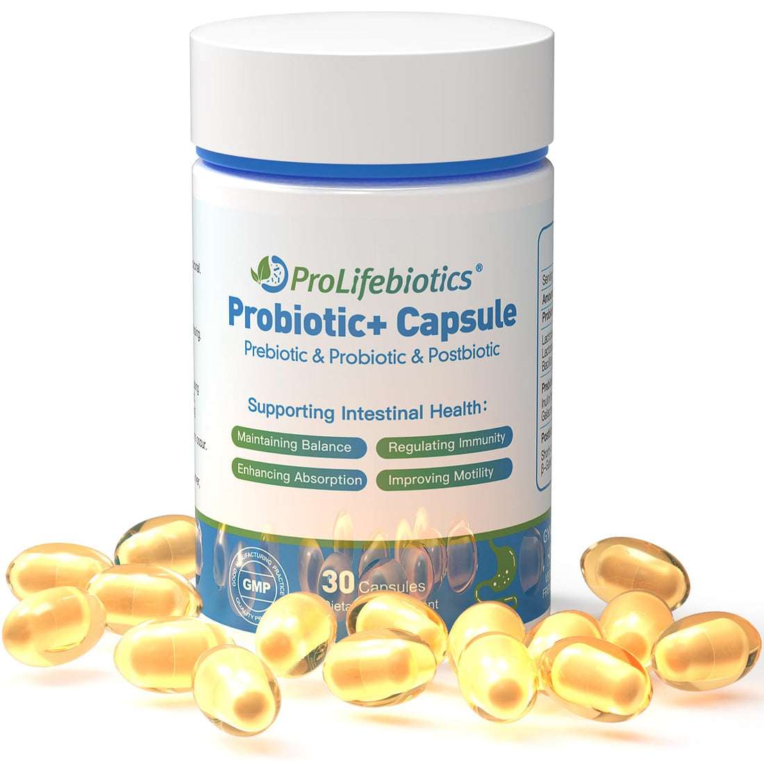 3-in-1 Probiotics for Gut and Digestive Health,Immune Support,Supplements Supporting Occasional Constipation,Diarrhea,Gas,Bloating,Delayed-Released Designed to Thrive, 30 Vegan Capsules PROLIFEBIOTICS uk supplements