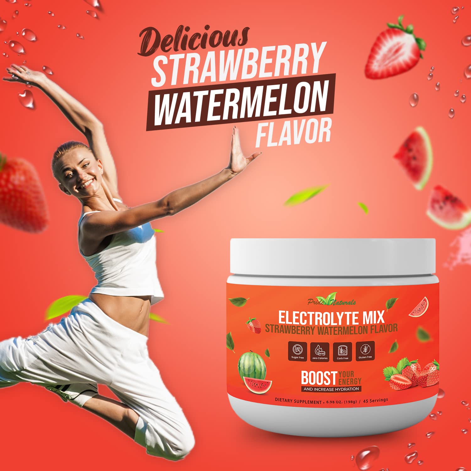 Electrolyte Powder - Refreshing Workout Recovery Electrolytes, Sugar Free, Gluten Free Pride Naturals, Inc uk supplements