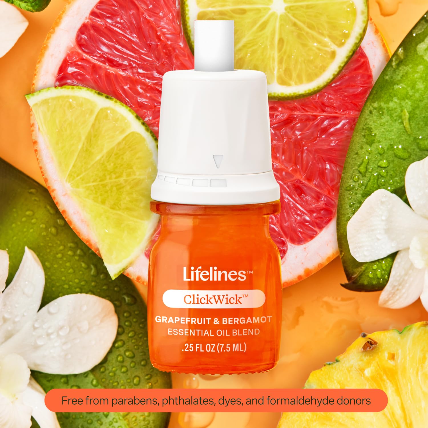 Lifelines ClickWick Essential Oil Blend 2-Pack: in Bloom and Citrus Grove, for Lifelines ClickWick Essential Lifelines uk supplements