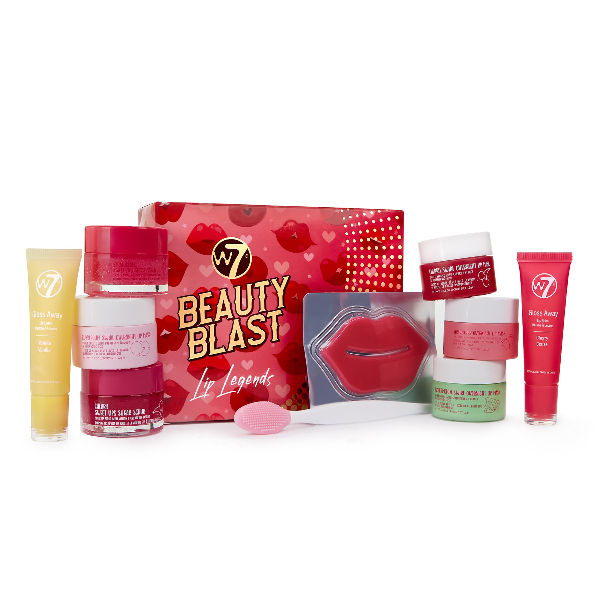 W7 Beauty Blast Lip Legends Sweet Dreams Lip Care Set - Lip Masks, Scrubs, Balms and More – Exclusive W7 Sweet Dreams Flavors Included W7 uk supplements