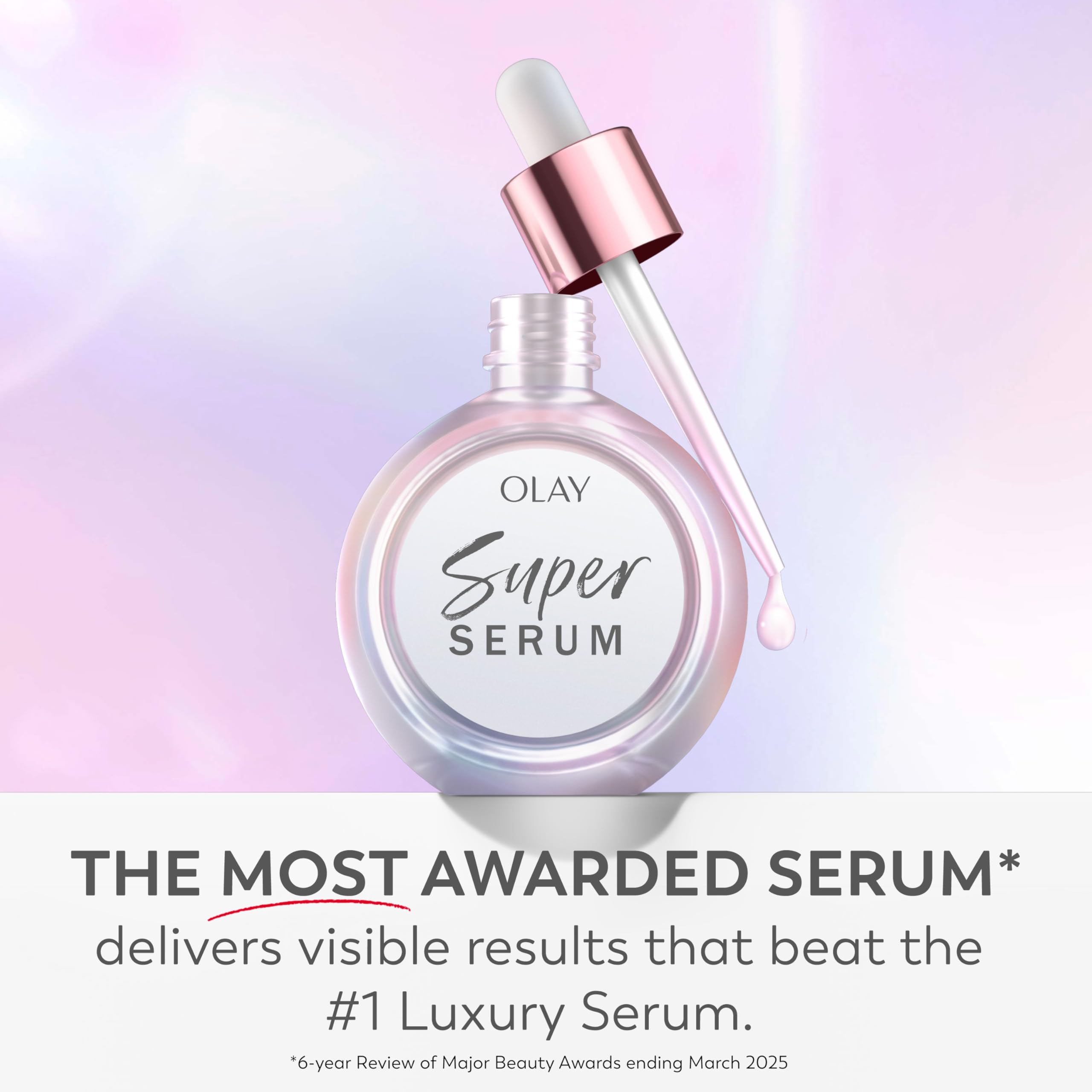 Olay Super Serum - Glow Serum for Face - Activated Niacinamide, Vitamin C & E, Collagen Peptide, AHA - 5-in-1 Benefits - Brightens, Hydrates, Smooths, Firms, Evens Tone, Proactive Anti-Aging, 1.7 Oz Olay uk supplements