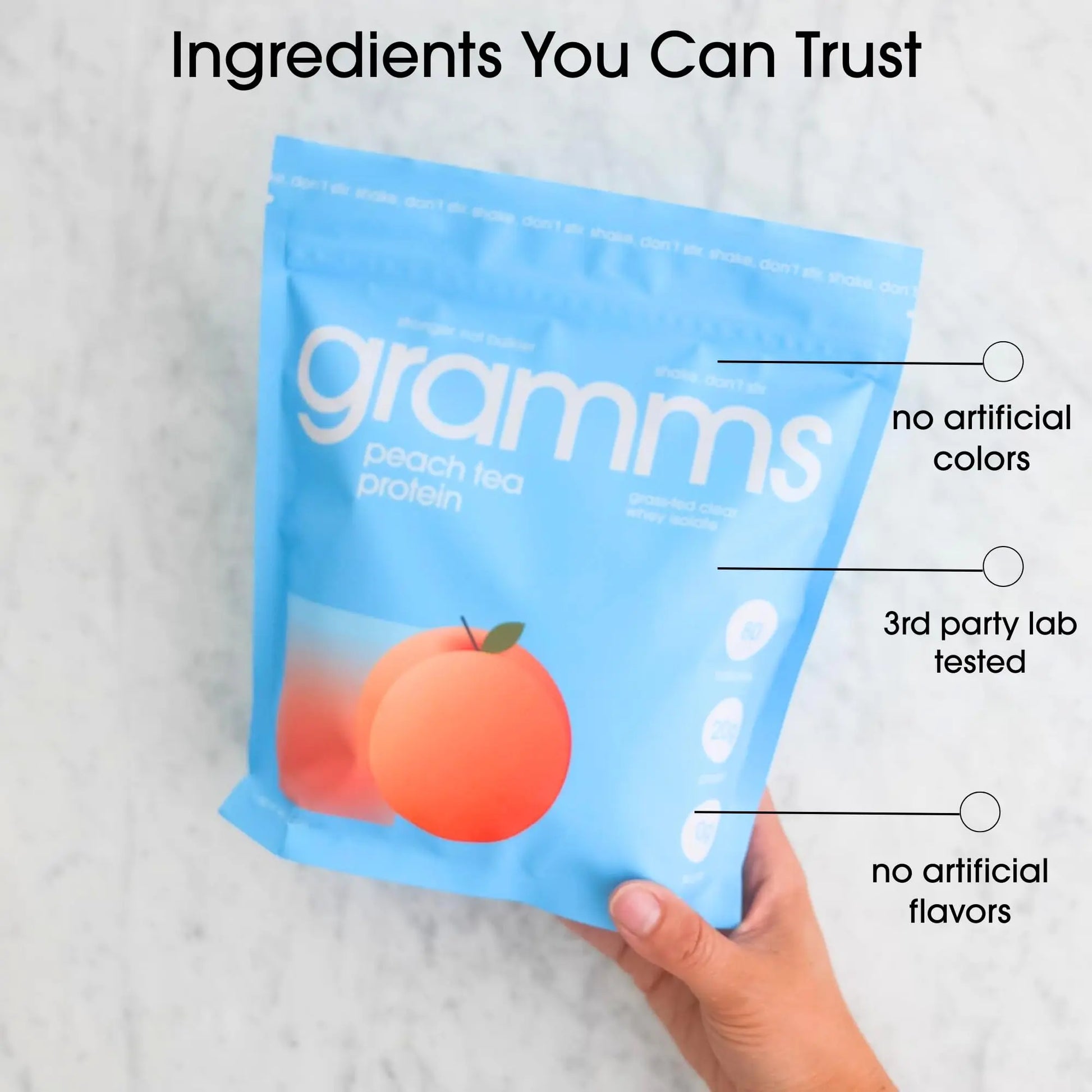 GRAMMS Clear Protein Powder Packets 20G Protein for Women & Men | Lactose Free, Grass-Fed Whey Isolate, Gluten Free, Zero Sugar, Gut Friendly, Non-Bloating GRAMMS uk supplements