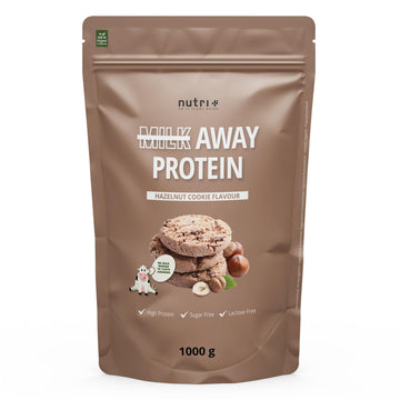 Vegan Protein Powder Hazelnut Cookie - Milk Away Vegan Protein Without Soy 1kg Nutri + uk supplements