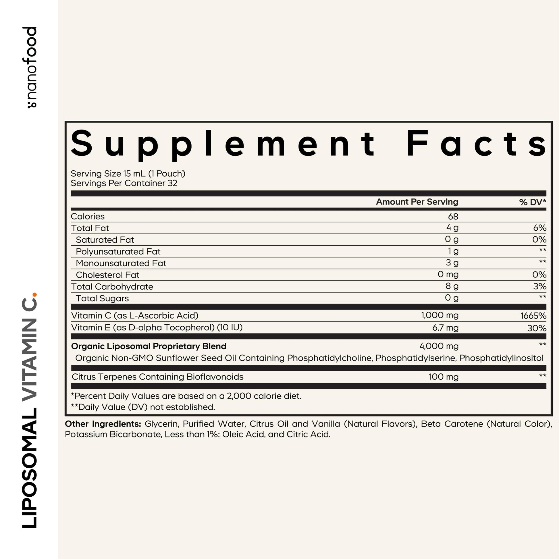 Codeage Liposomal Vitamin C Liquid 1000mg Vitamin C, 4000mg Essential Phospholipids, Supplement For Daily Immune Support, Liposomes For Absorption, Citrus Bioflavonoids, Vitamin E, Non-GMO, 32 Pouches Codeage uk supplements