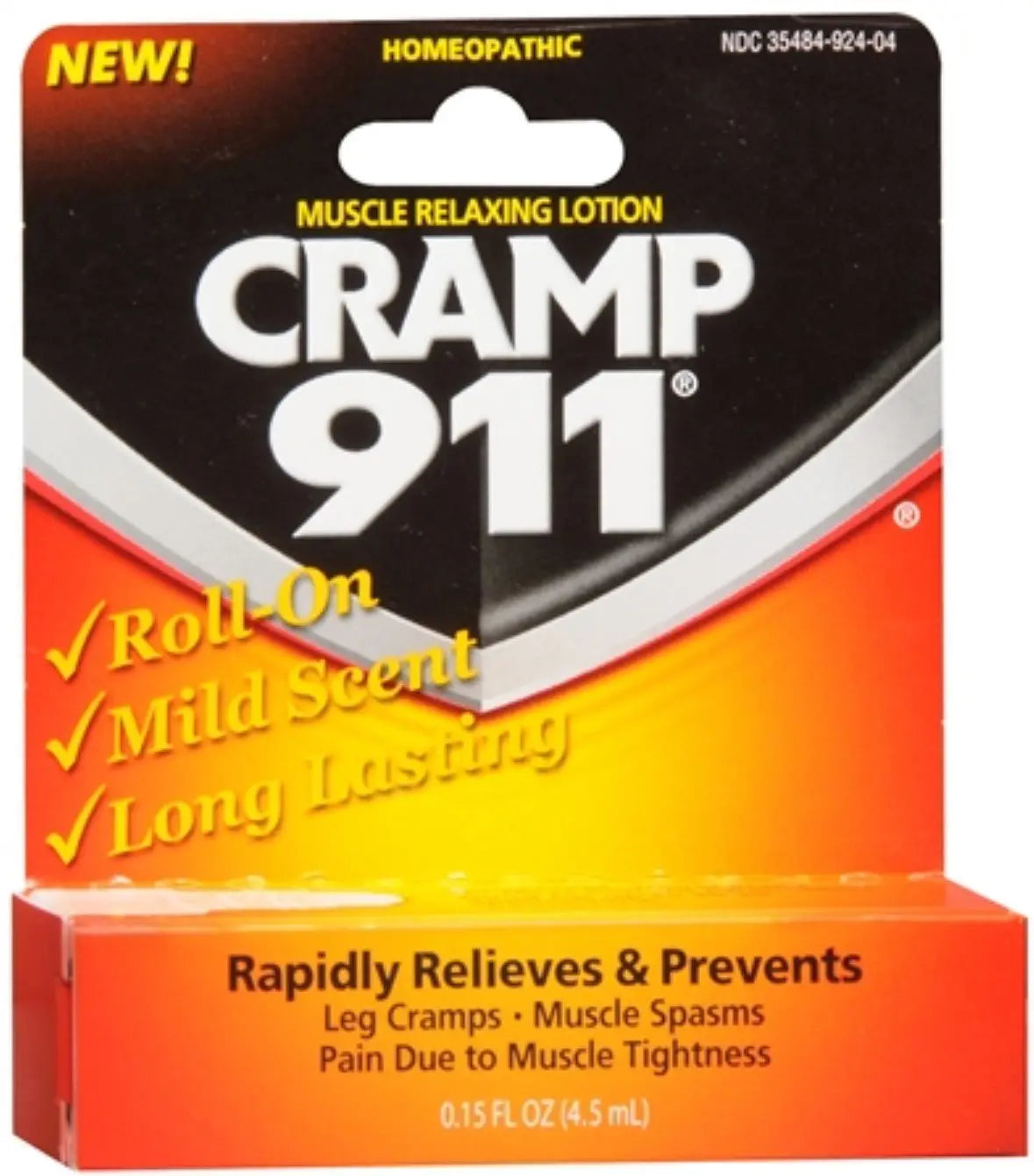Cramp 911 Muscle Relaxing Roll-On Lotion 4.50 mL (Pack of 6) Cramp911 uk supplements