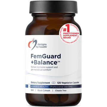 Designs for Health FemGuard + Hormone Balance for Women - DIM, Black Cohosh, Calcium D-Glucarate, EGCg Green Tea Extract & Chaste Tree Supplement for Mood Support & Estrogen Metabolism (120 Capsules) Designs for Health uk supplements