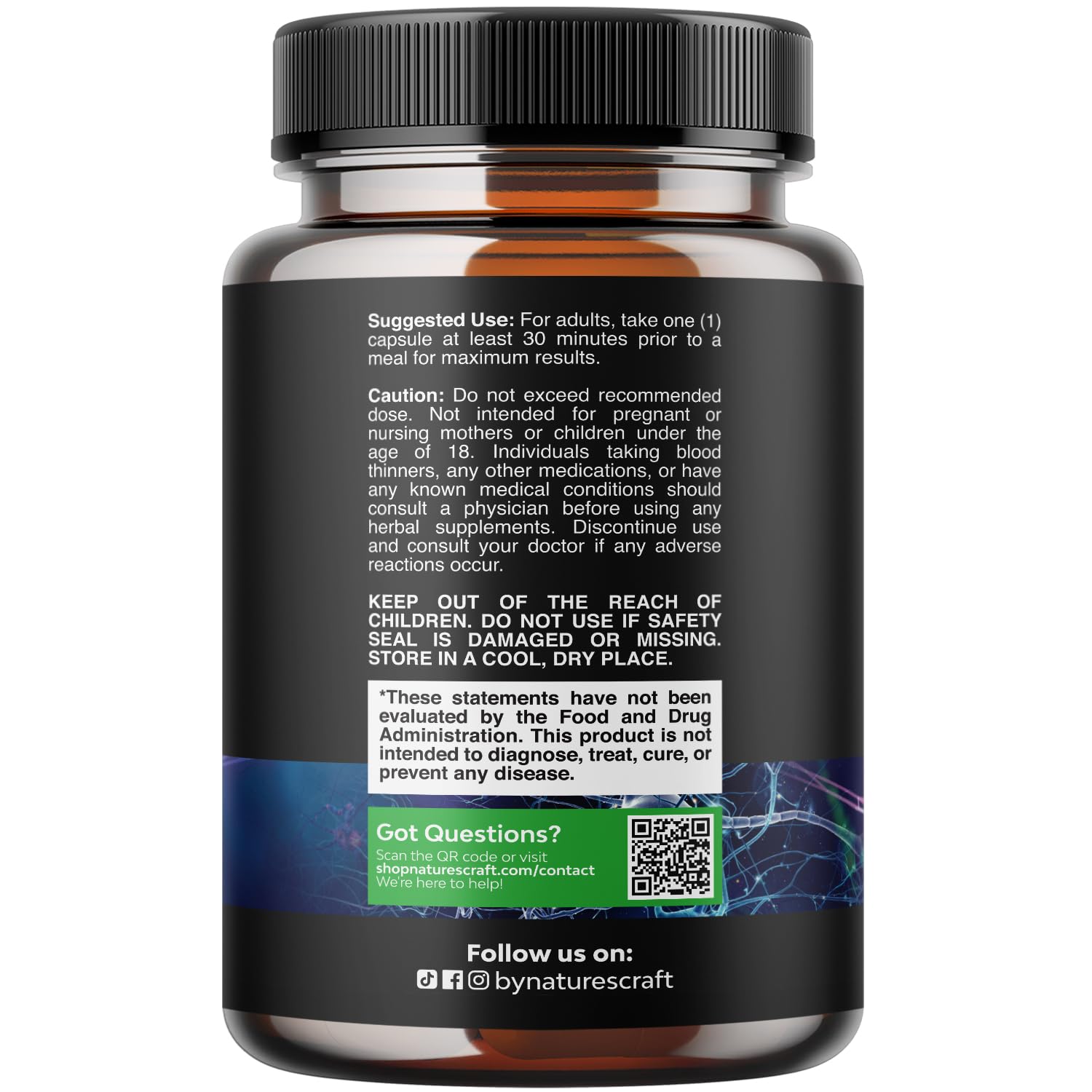 Nootropic Memory Supplement for Brain Support - Memory Pills for Brain Boost and Natural Energy Booster - Vitamin B 12 Bacopa Monnieri Rhodiola Rosea DMAE Ginkgo Biloba Phosphatidylserine Supplement Natures Craft uk supplements