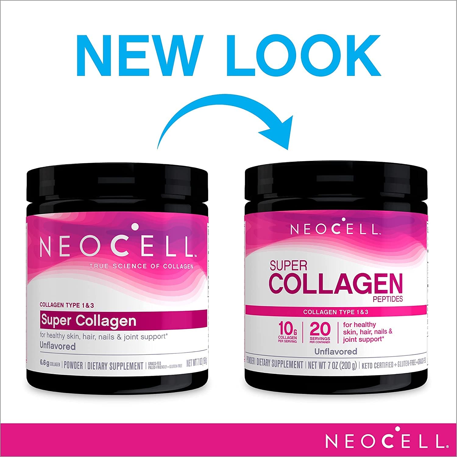 Neocell, Super Collagen, Type 1 & 3, 7 oz (198 g) Neocell uk supplements