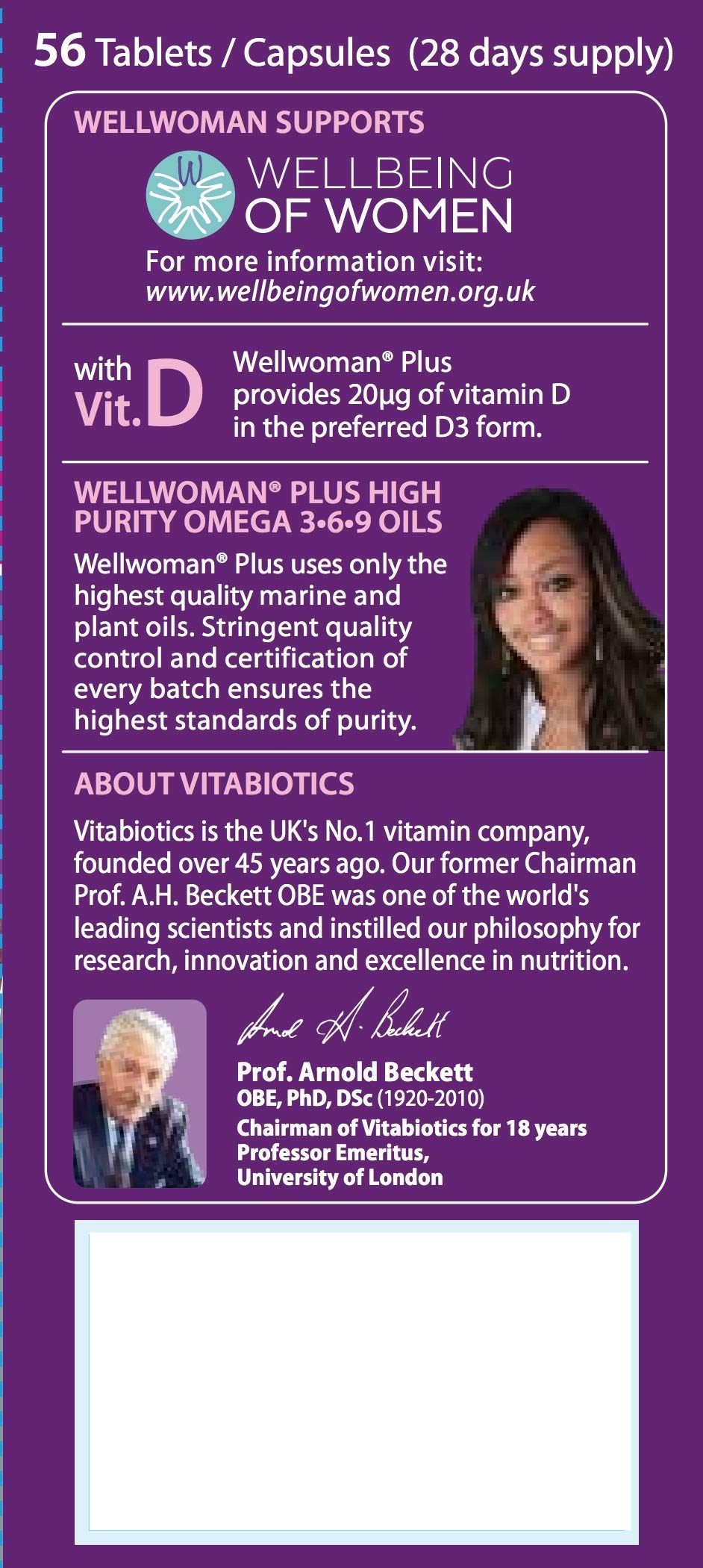 Vitabiotics Wellwoman Plus Omega 3 6 9 - 56 Tablets/Capsules Vitabiotics uk supplements