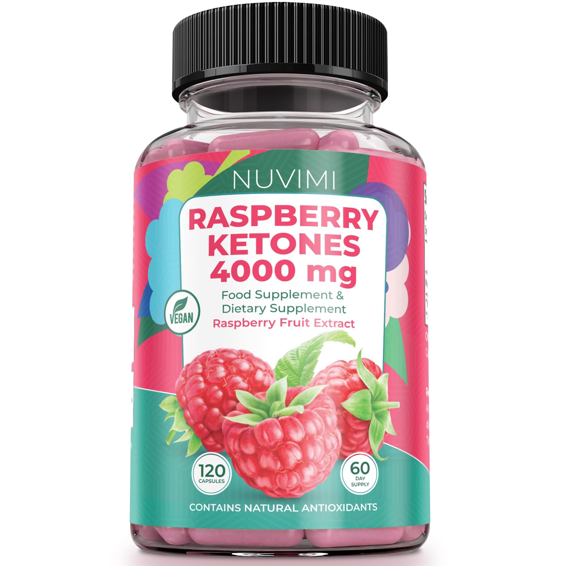 NUVIMI Raspberry Ketones 4000 mg Natural Dietary Food Supplement to Support Healthy NUVIMI uk supplements